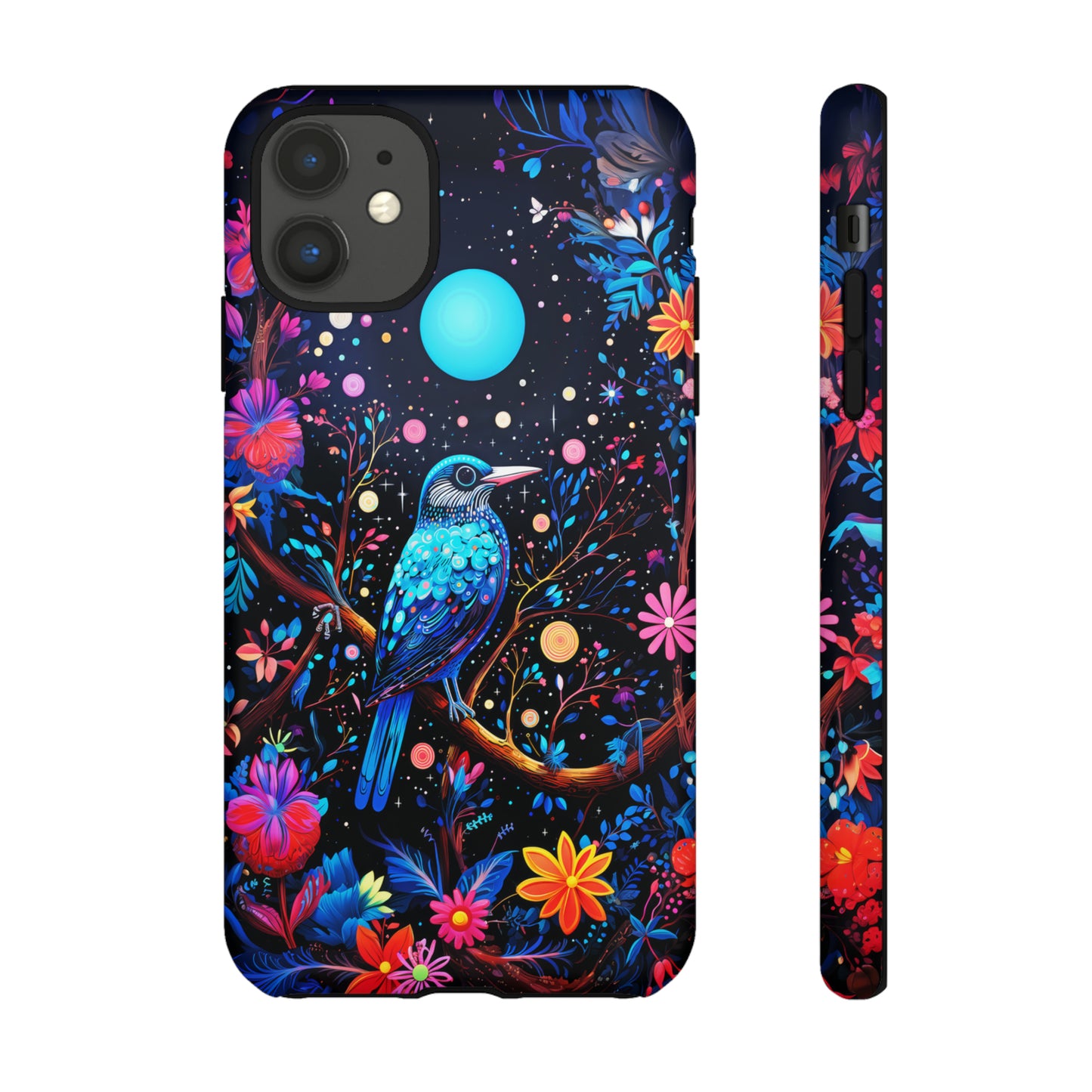 Blue bird at night Tough Cases