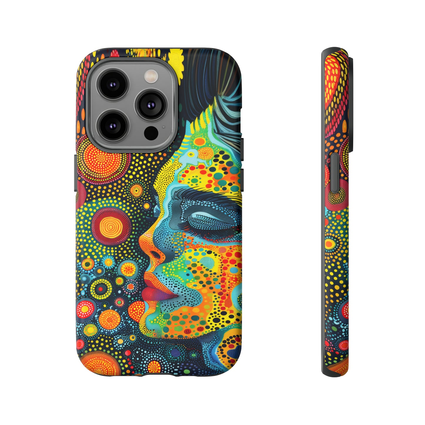 Phone Case, rainbow girl, Artistic design, Tough Case, Colorful whimsical rainbow fantasy design, iPhone 15, 14, 13, 12, 11, Samsung, Pixel