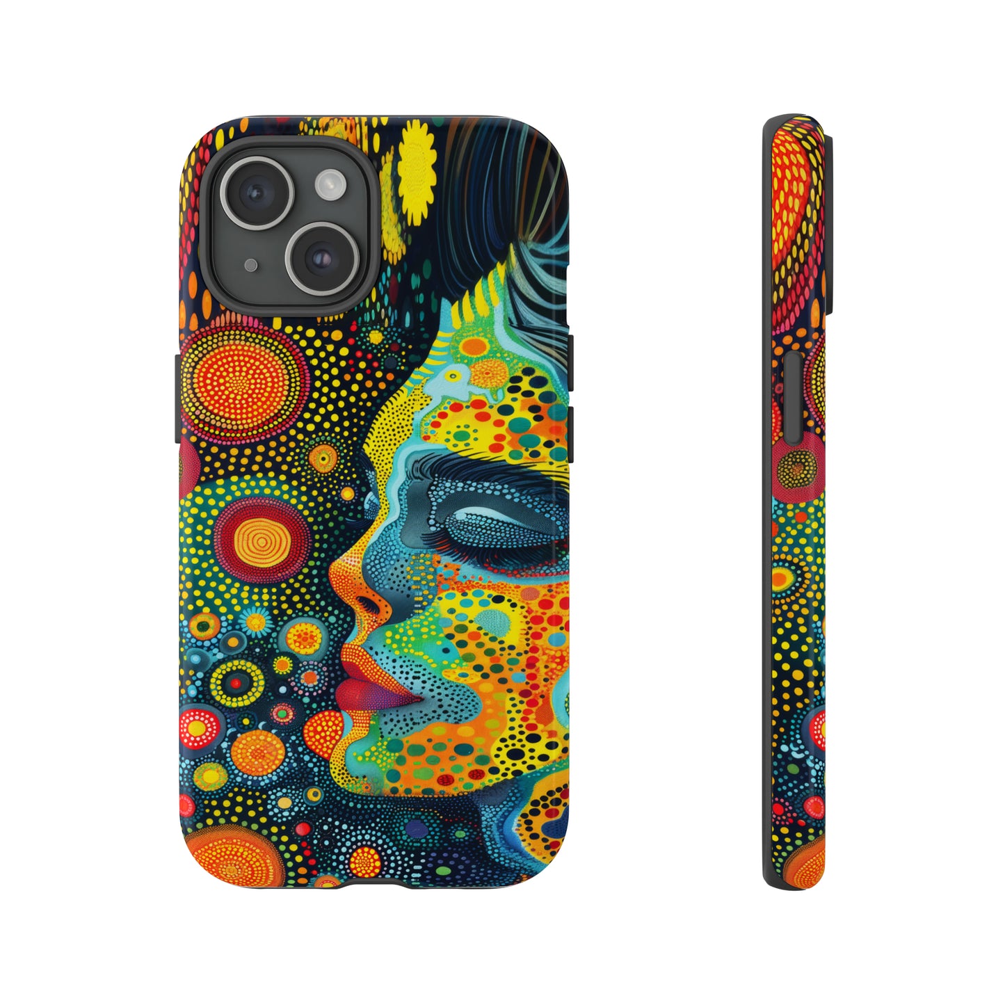 Phone Case, rainbow girl, Artistic design, Tough Case, Colorful whimsical rainbow fantasy design, iPhone 15, 14, 13, 12, 11, Samsung, Pixel