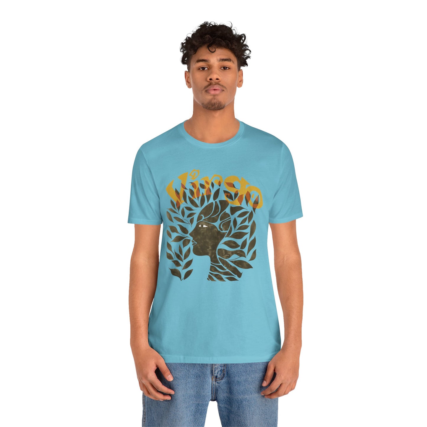Virgo bronze graphic Unisex Jersey Short Sleeve Tee