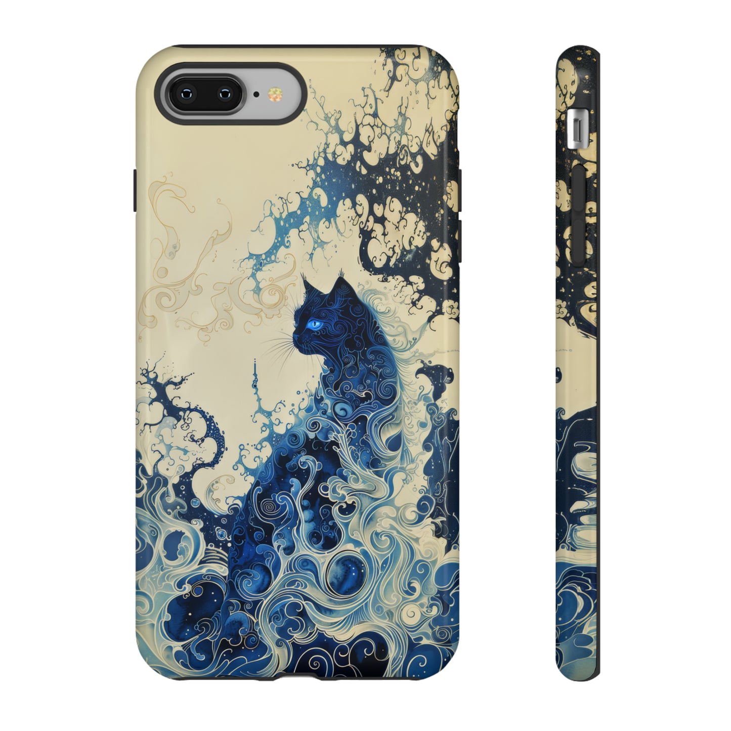 Black cat in smokeTough Cases