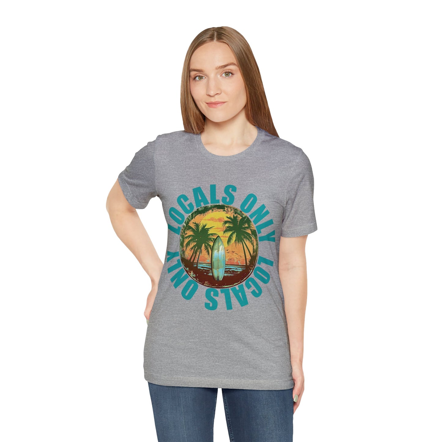 Locals Only stamp Unisex Jersey Short Sleeve Tee