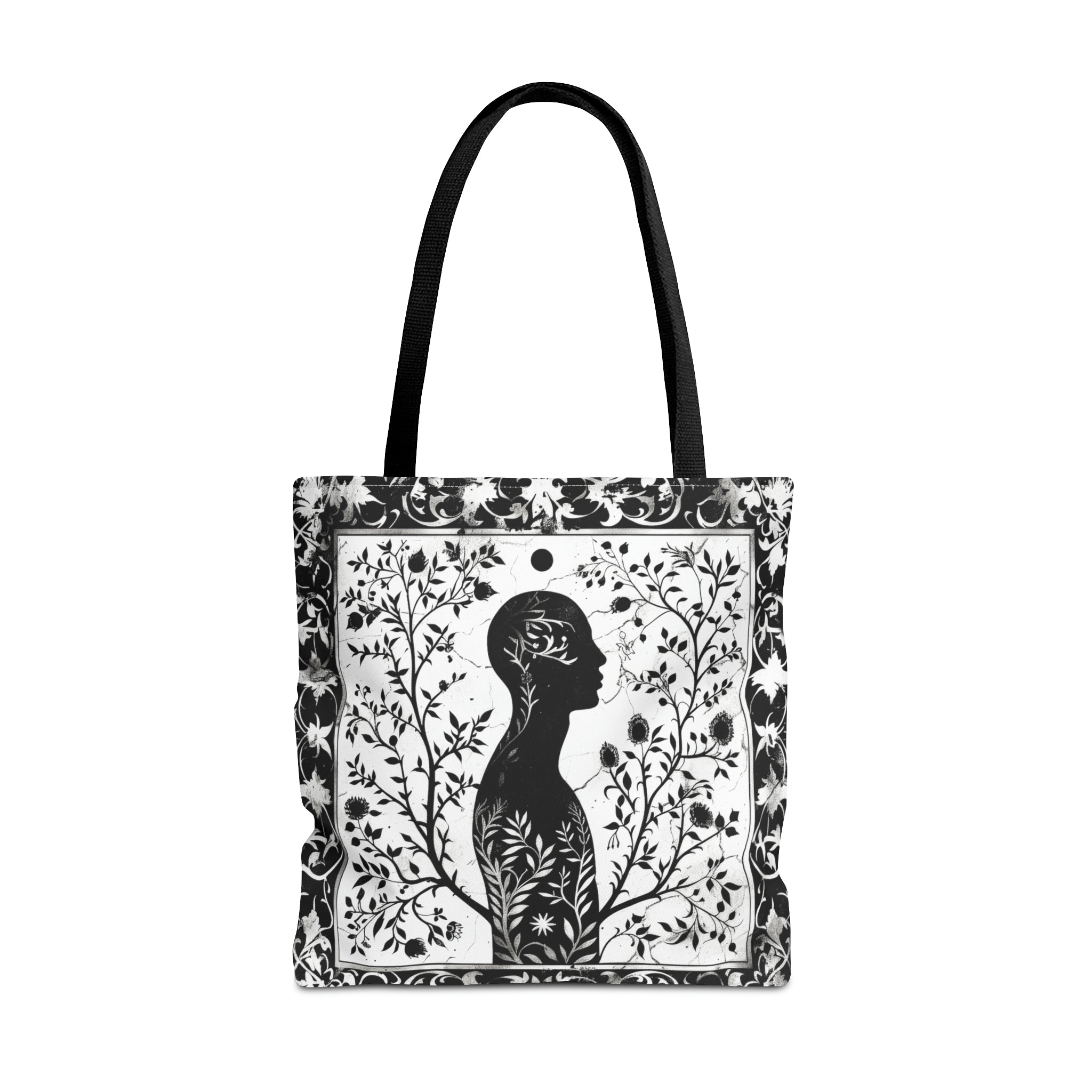 Black & White silhouette Tote Bag (AOP)