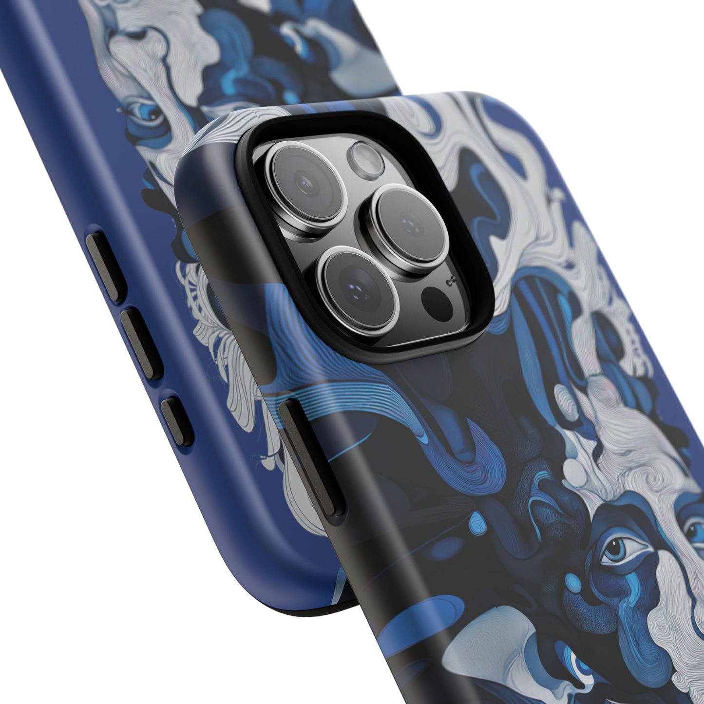 Artistic Phone Case - Blue Wave Design | Tough Cases