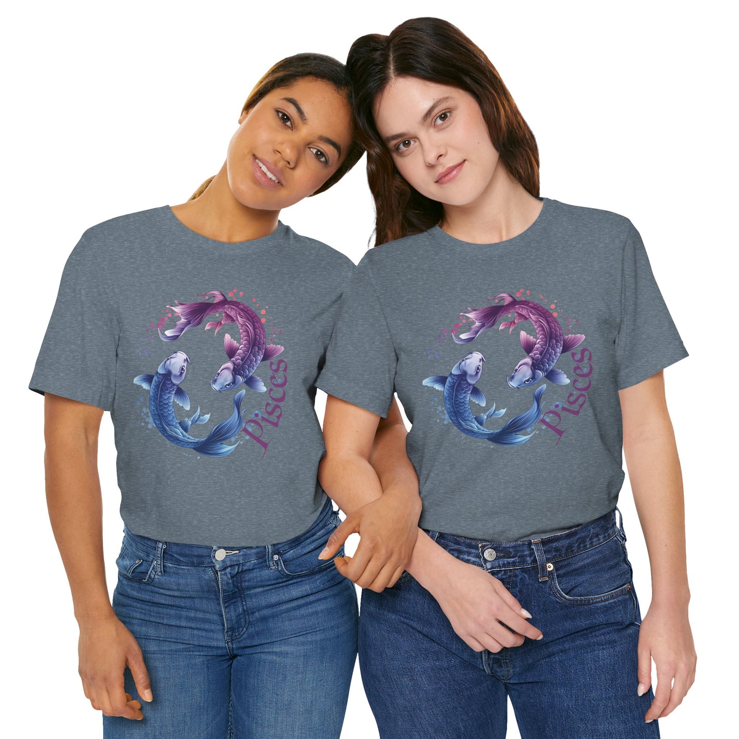 Pisces Artistic Zodiac Unisex Tee, Jersey Short Sleeve Tee, Your Perfect Everyday Favorite