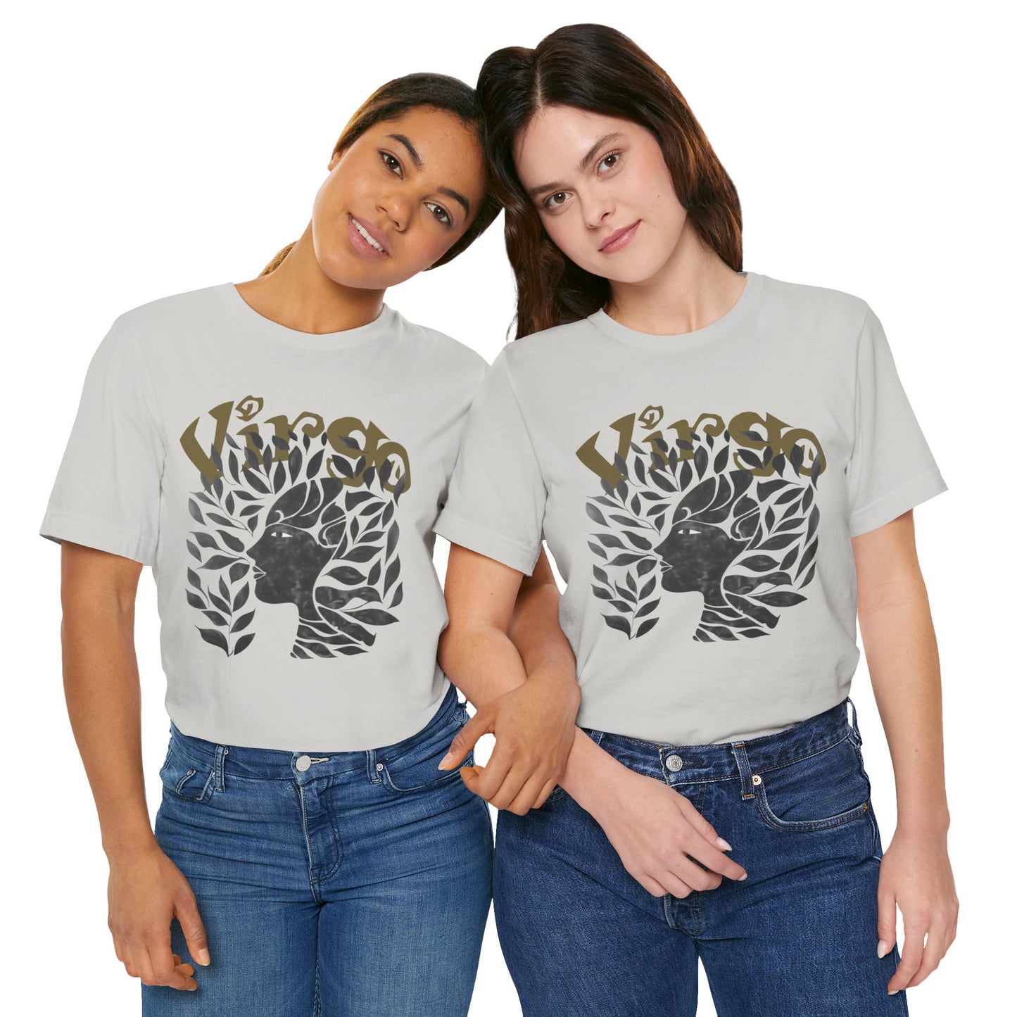 Virgo Black graphic Unisex Jersey Short Sleeve Tee