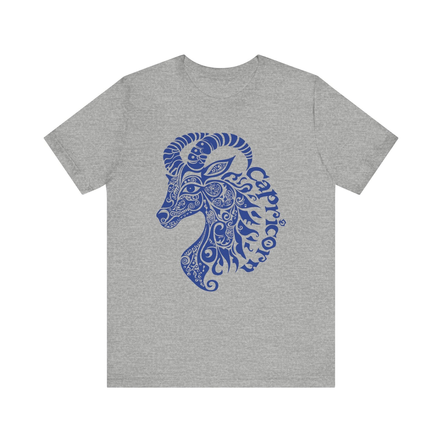 Capricorn blue graphic Unisex Jersey Short Sleeve Tee