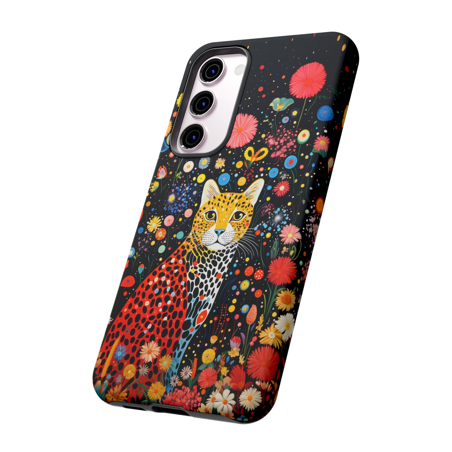 Cheetah in night flowers Tough Cases
