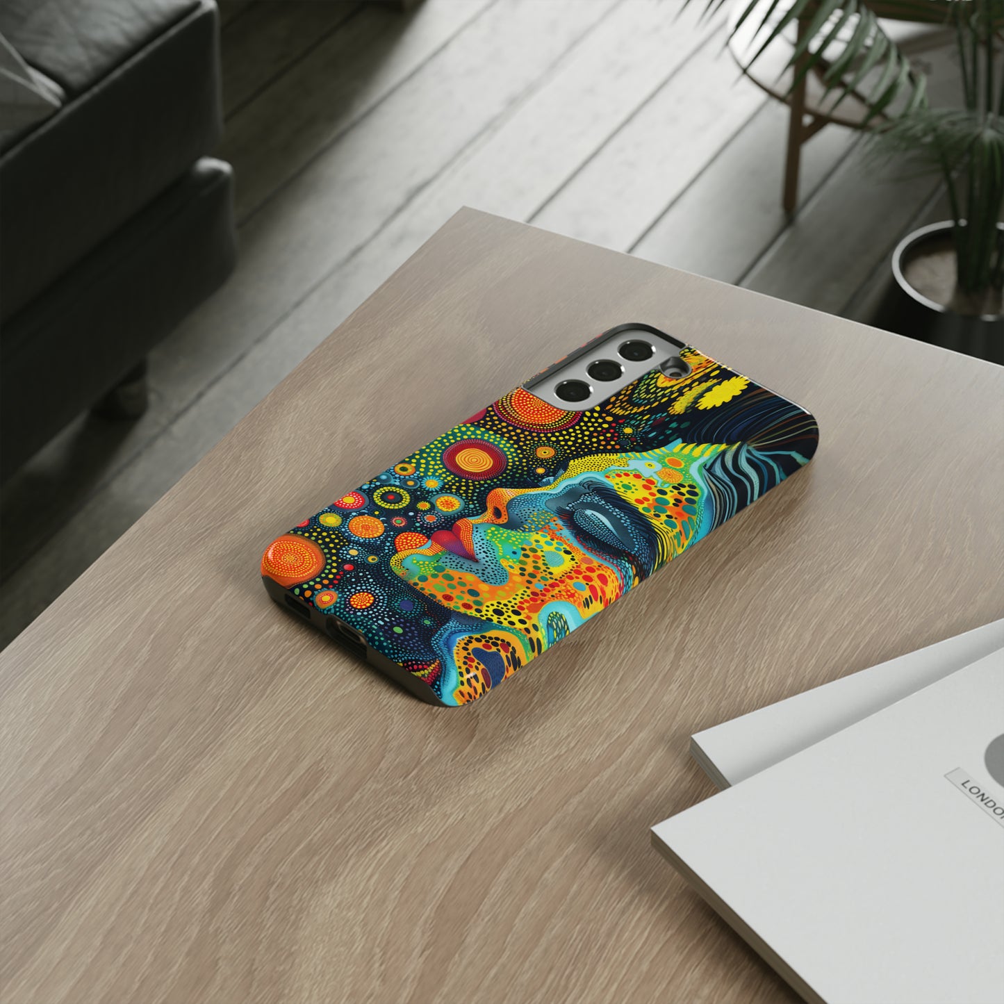 Phone Case, rainbow girl, Artistic design, Tough Case, Colorful whimsical rainbow fantasy design, iPhone 15, 14, 13, 12, 11, Samsung, Pixel