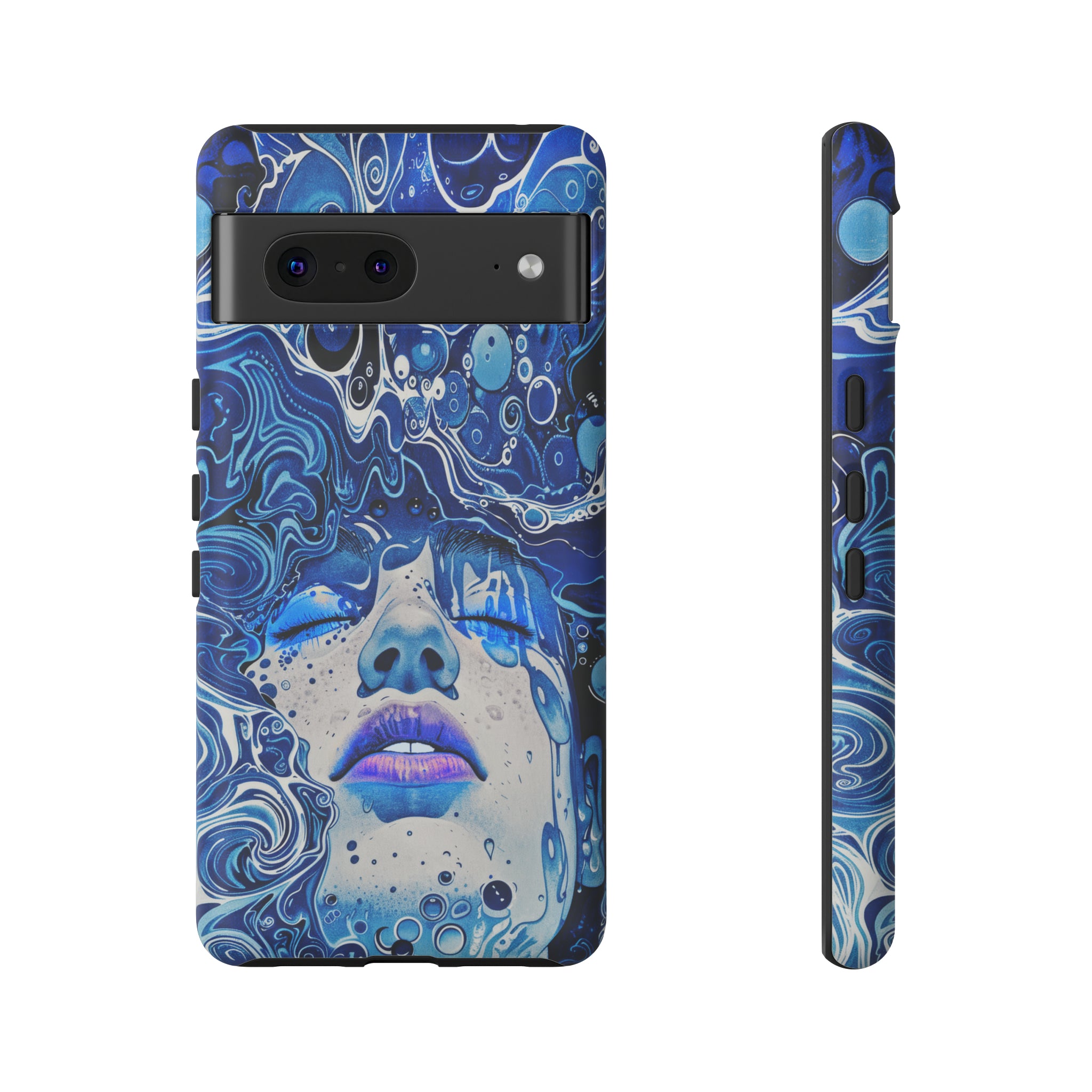 Phone Case, underwater design, Artistic design, Tough Case, Colorful whimsical water fantasy design, iPhone 15, 14, 13, 12, 11, Samsung, Pixel
