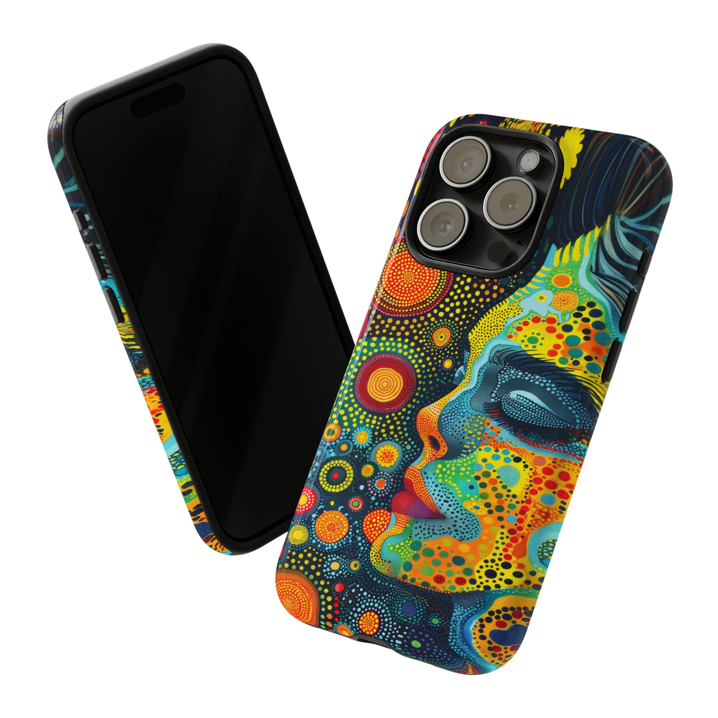 Phone Case, rainbow girl, Artistic design, Tough Case, Colorful whimsical rainbow fantasy design, iPhone 15, 14, 13, 12, 11, Samsung, Pixel