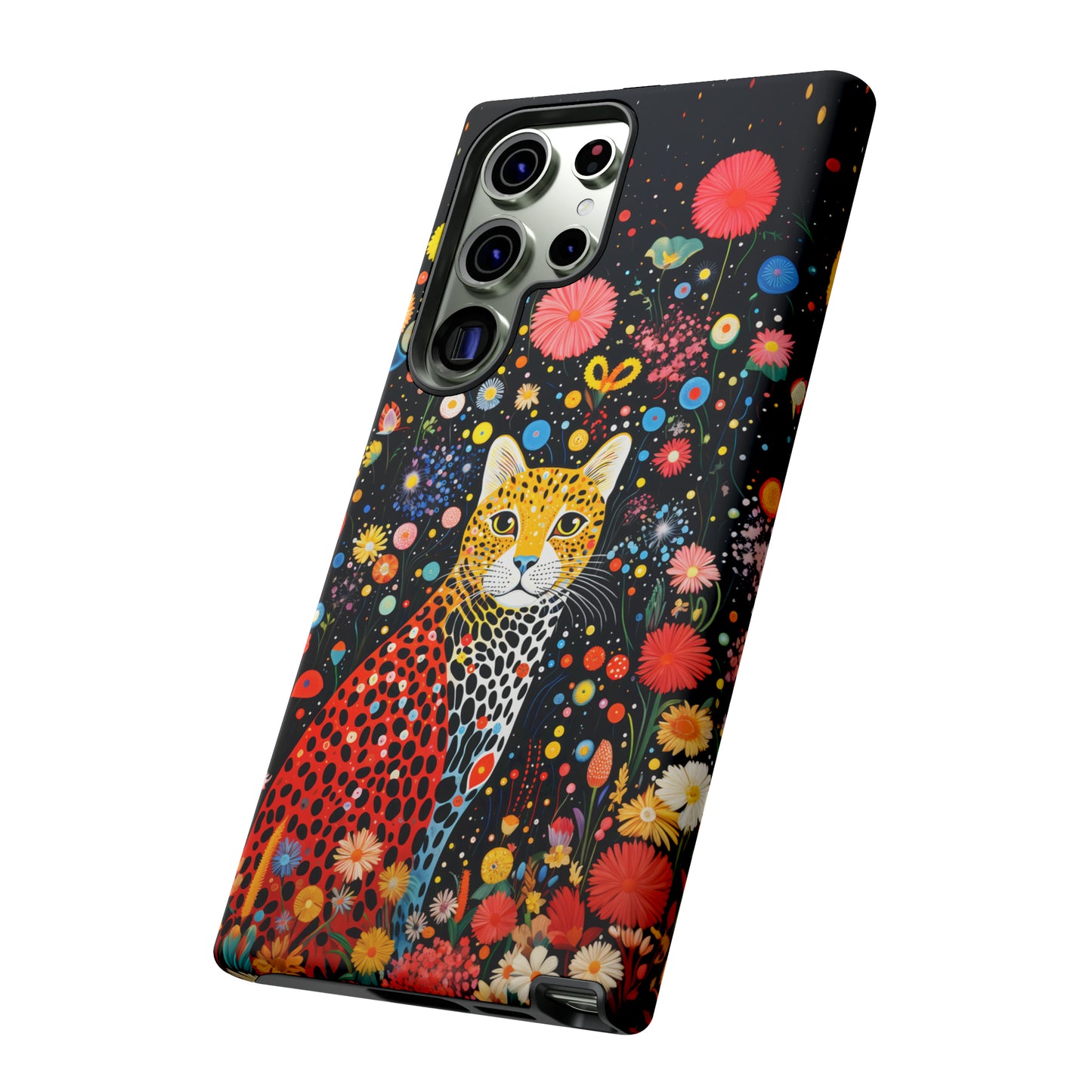 Cheetah in night flowers Tough Cases
