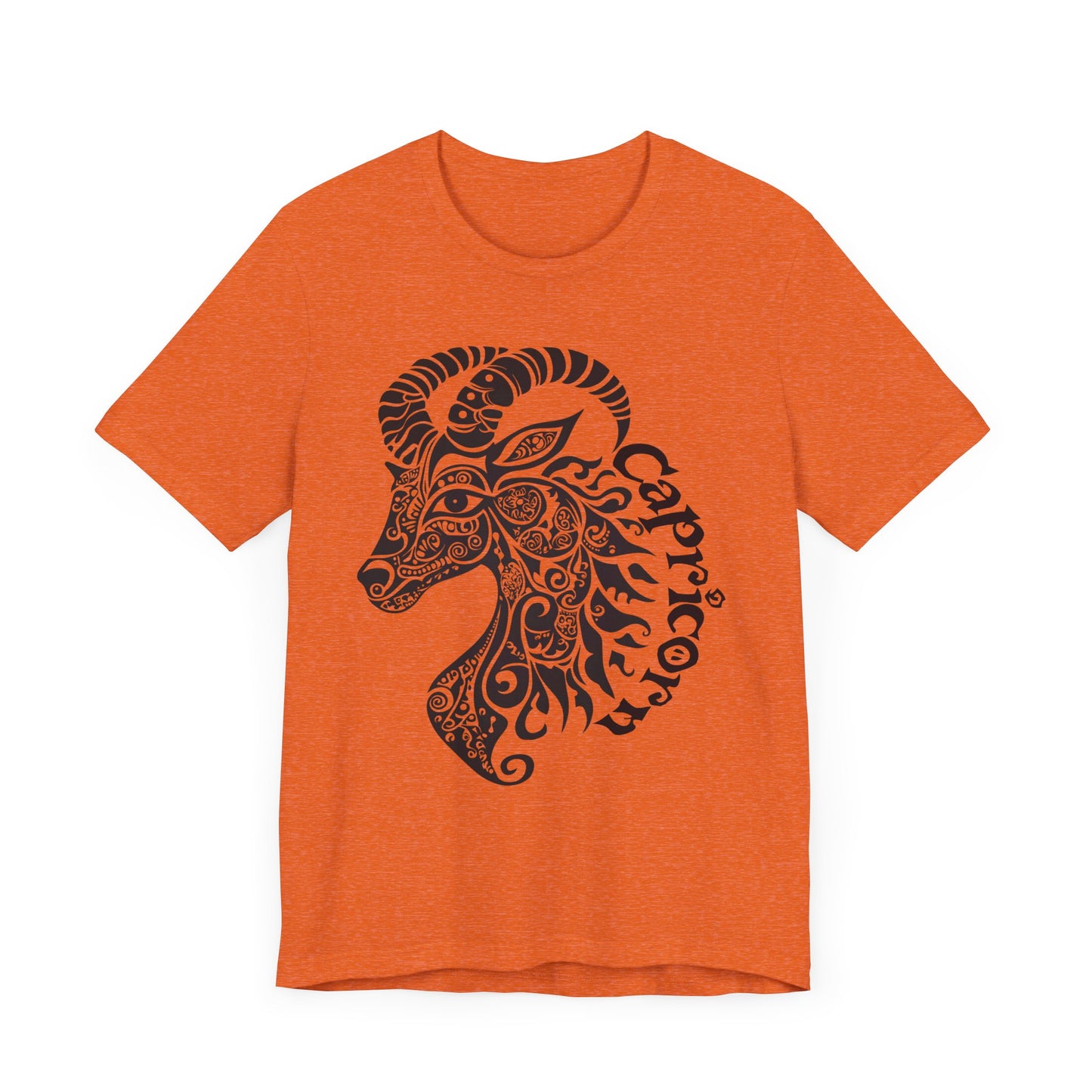 Capricorn with black graphic Unisex Jersey Short Sleeve Tee