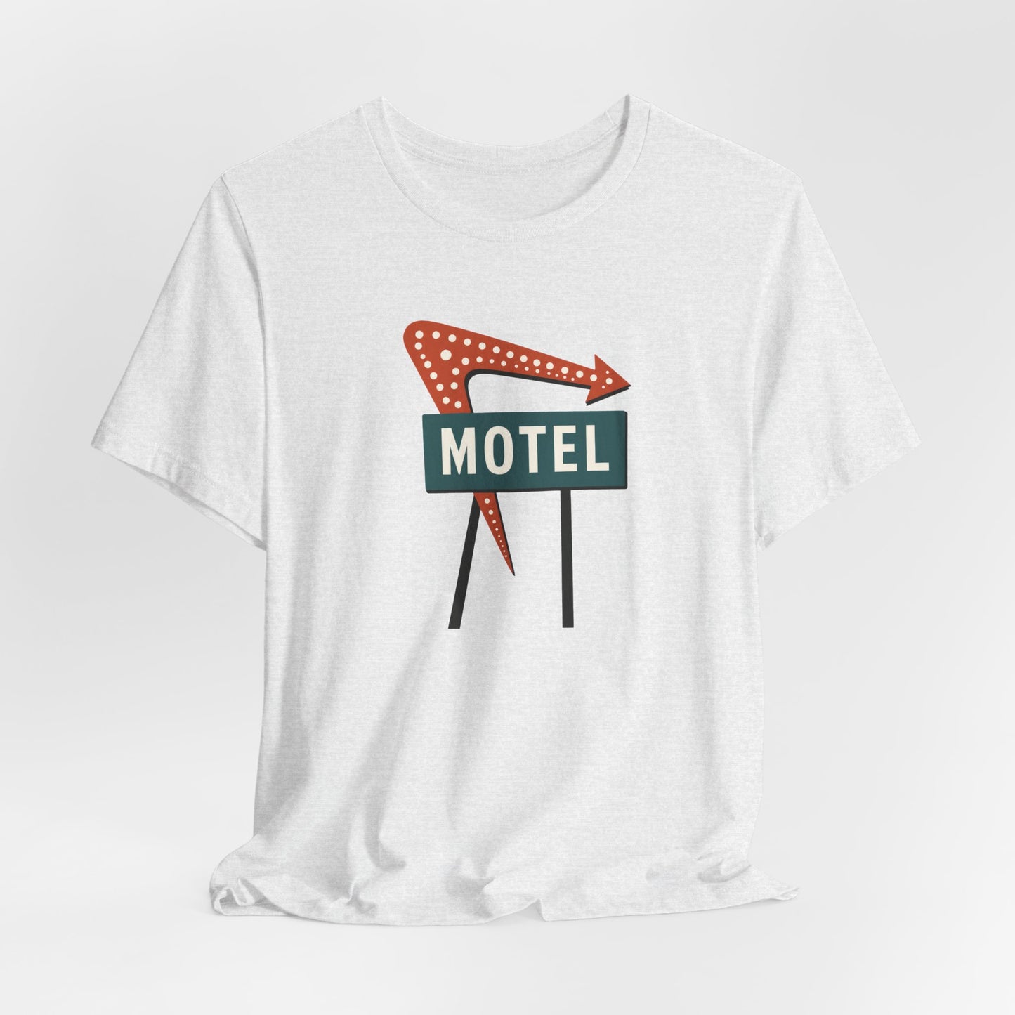 Midcentury Motel Neon Sign T‑Shirt — Retro Roadside Vintage Travel Tee