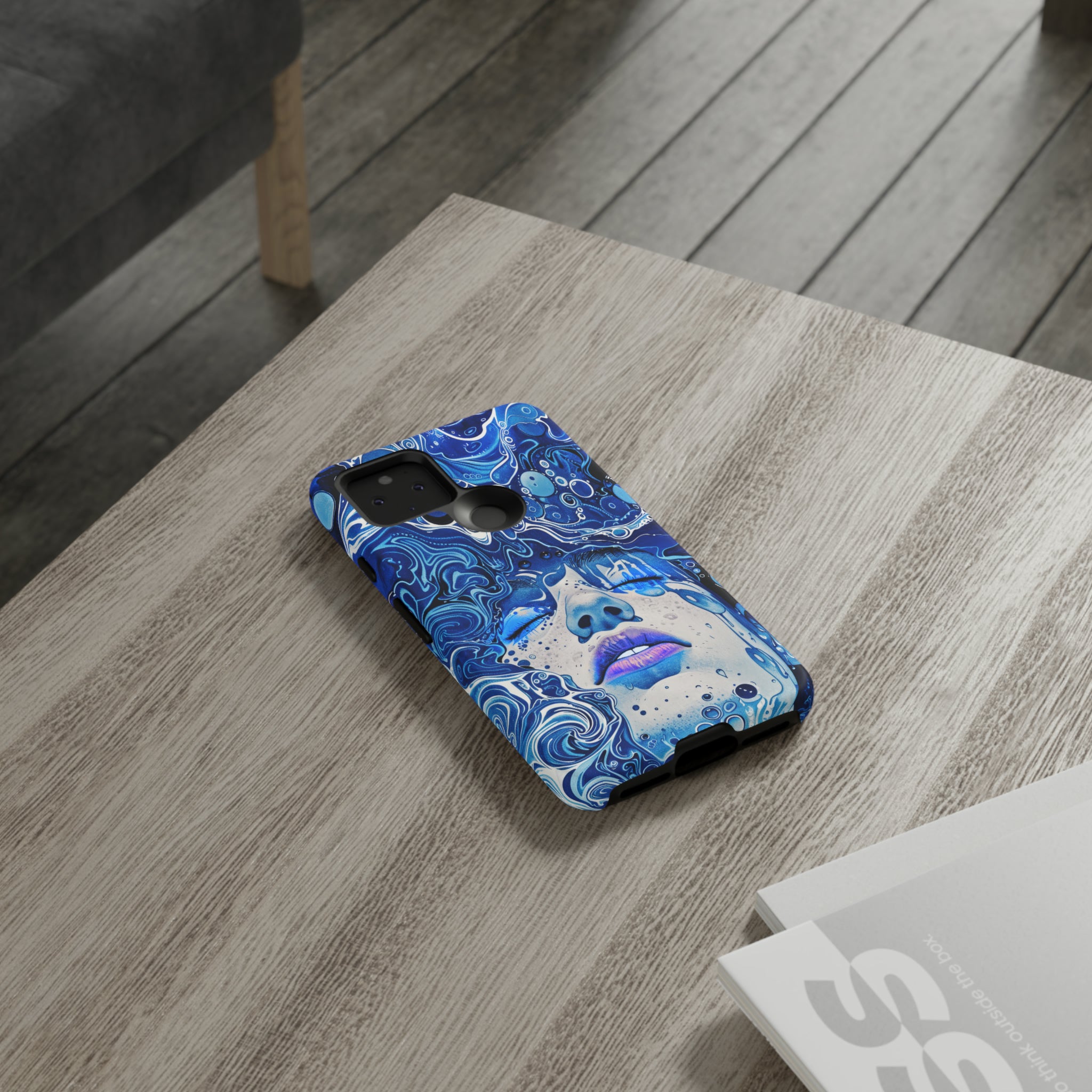 Phone Case, underwater design, Artistic design, Tough Case, Colorful whimsical water fantasy design, iPhone 15, 14, 13, 12, 11, Samsung, Pixel