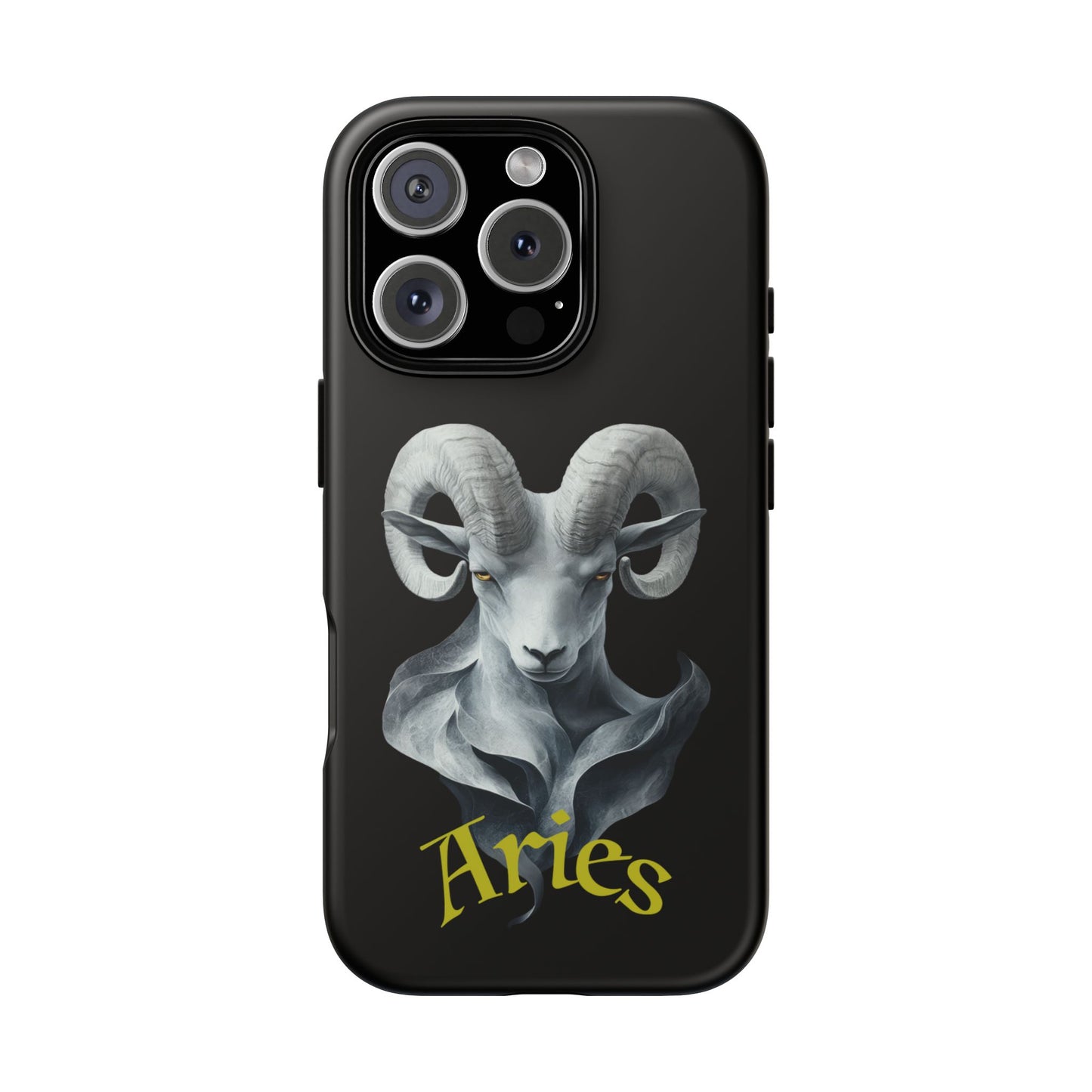Aries Tough Phone Cases, Artistic Zodiac Phone Cases, premium-quality cases for iPhone, Samsung Galaxy, and Google Pixel devices