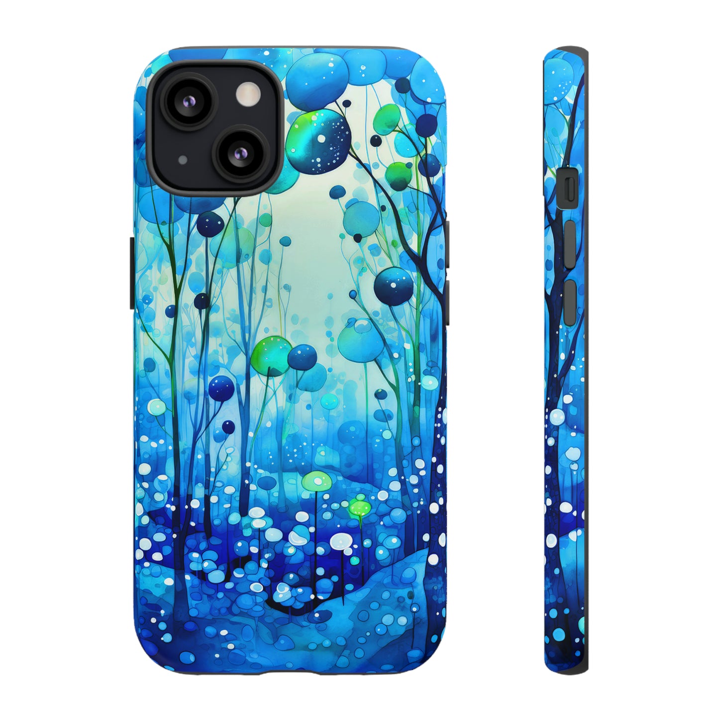 Blue fantasy forest Tough Cases
