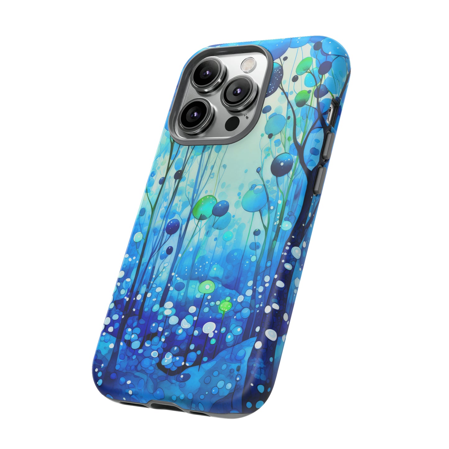 Blue fantasy forest Tough Cases