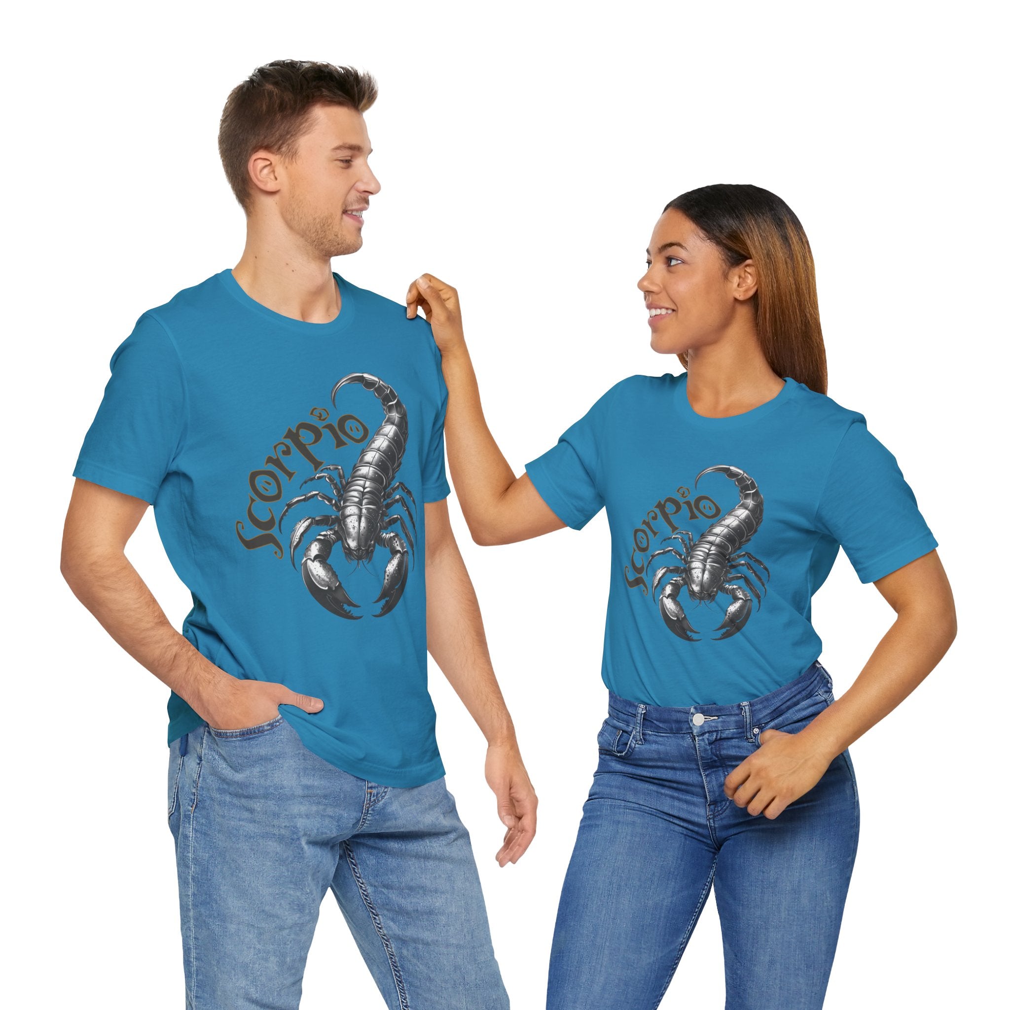 Scorpio Black & white Unisex Jersey Short Sleeve Tee