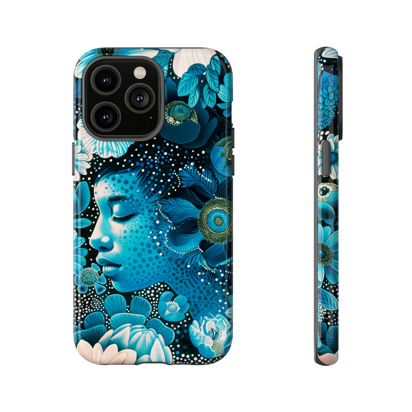 Girl in blue Tough Cases