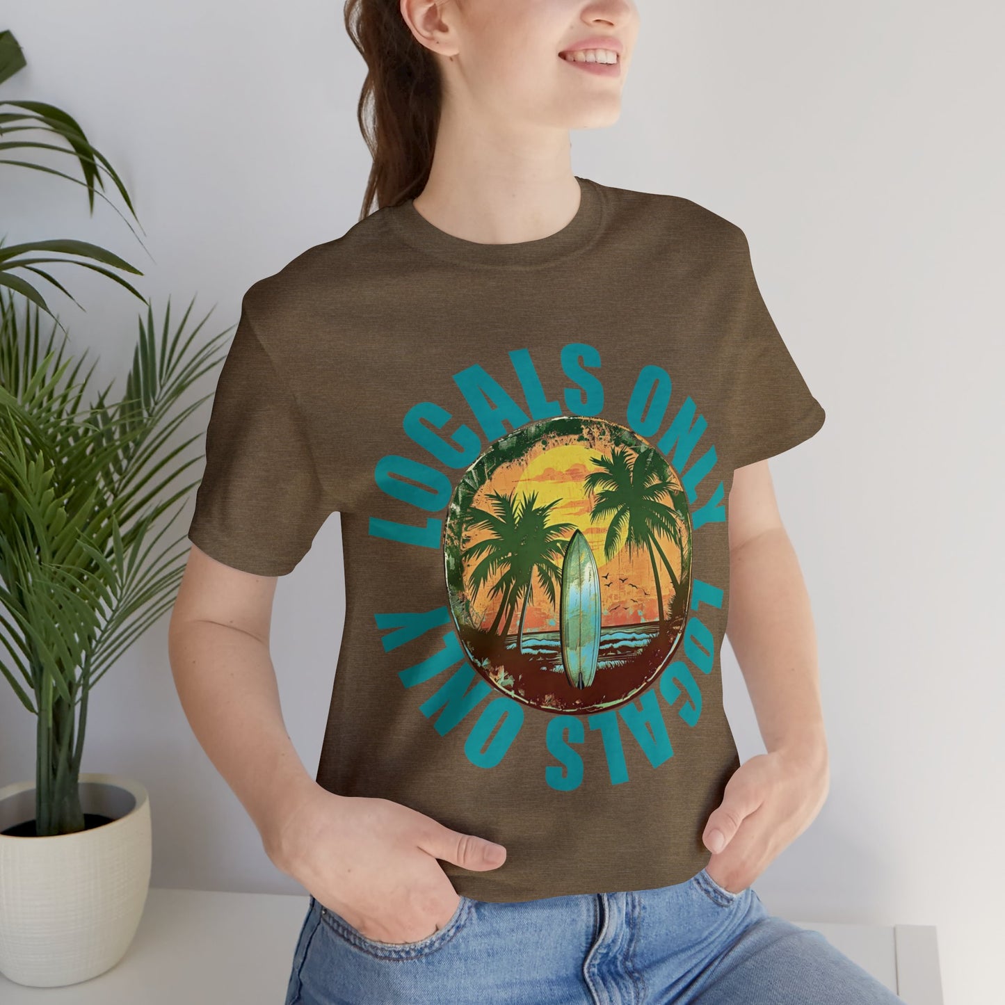 Locals Only stamp Unisex Jersey Short Sleeve Tee