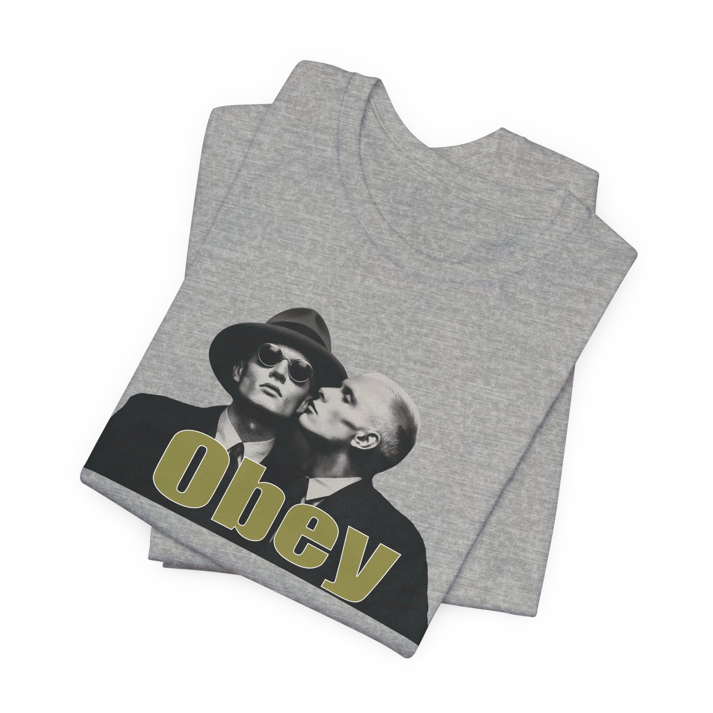 Obey Graphic Tee — Retro Provocative Streetwear T-Shirt, authority commentary shirt