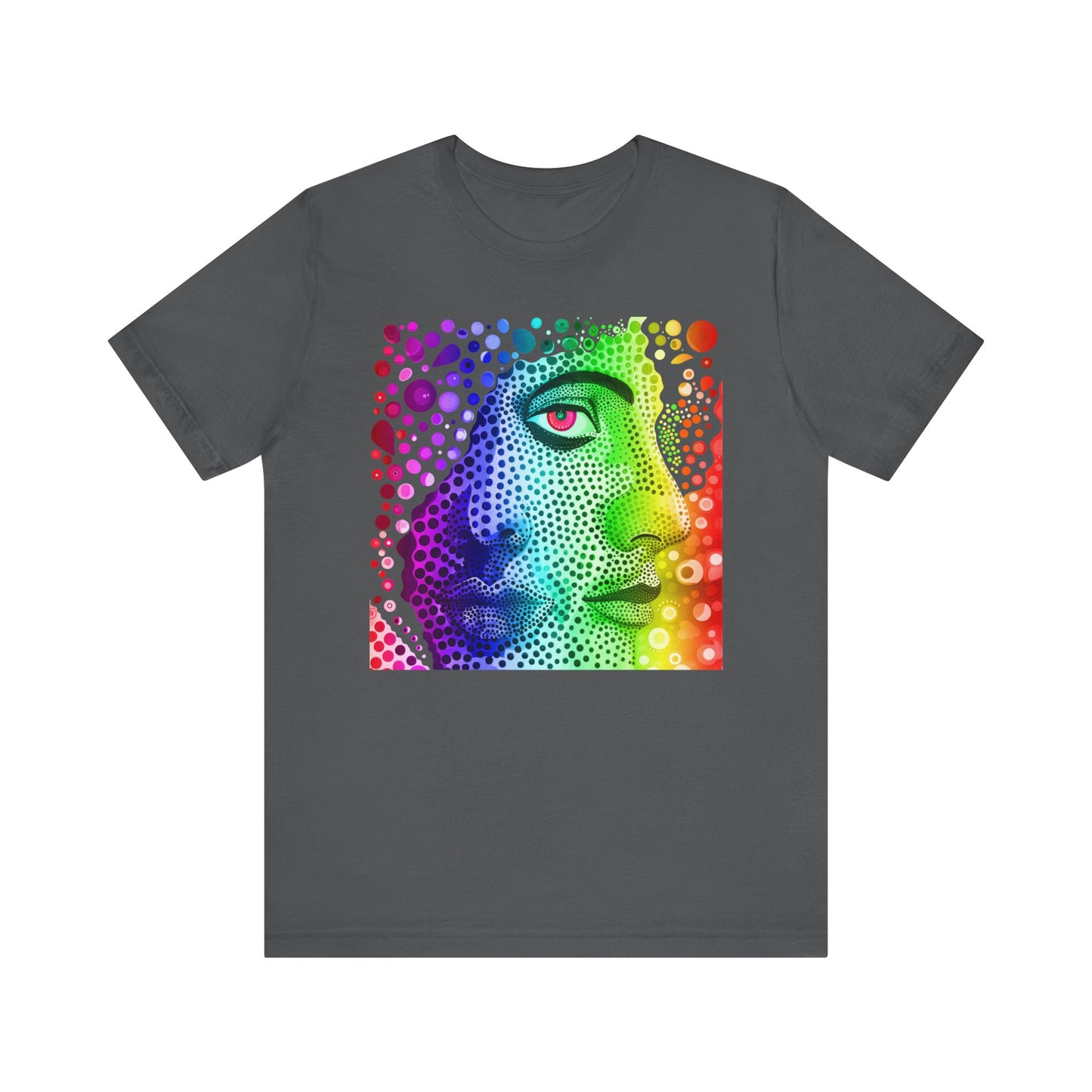 Two faced rainbow Unisex Jersey Short Sleeve Tee