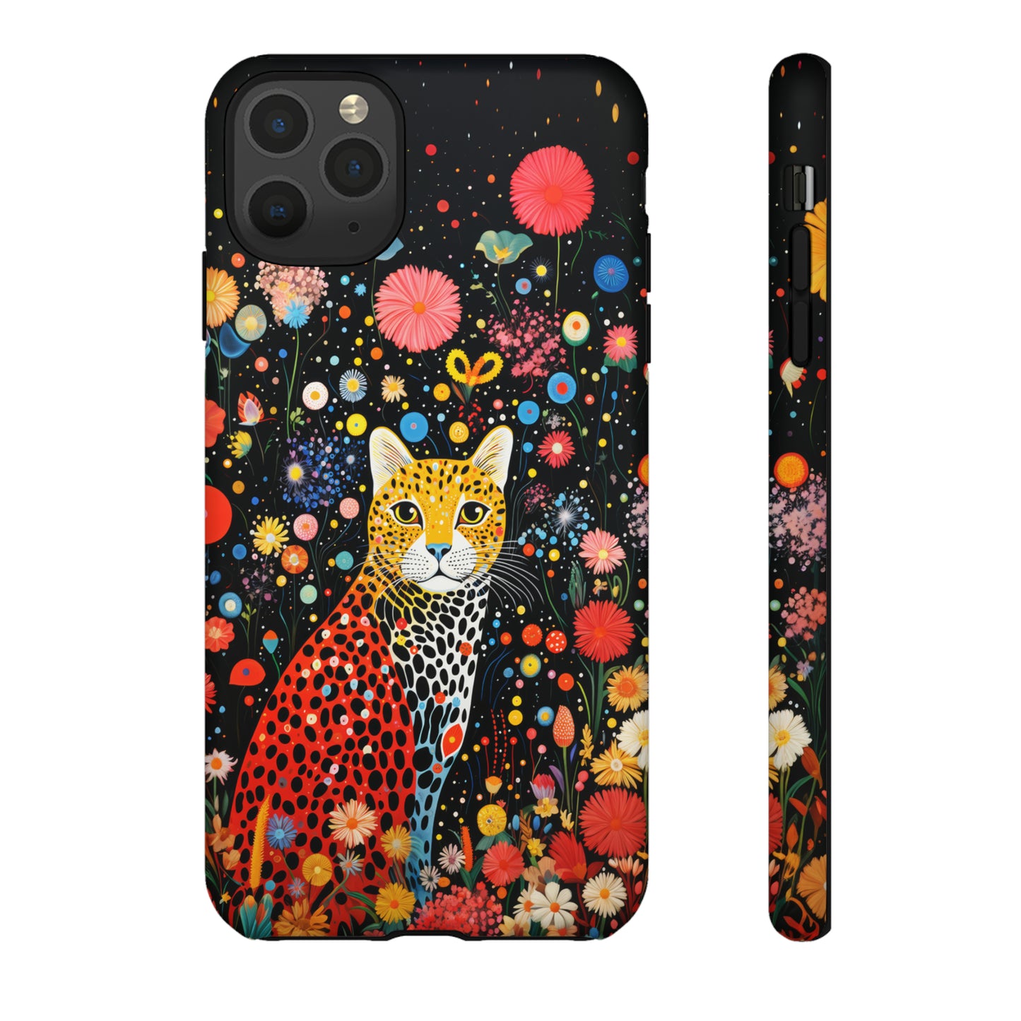 Cheetah in night flowers Tough Cases