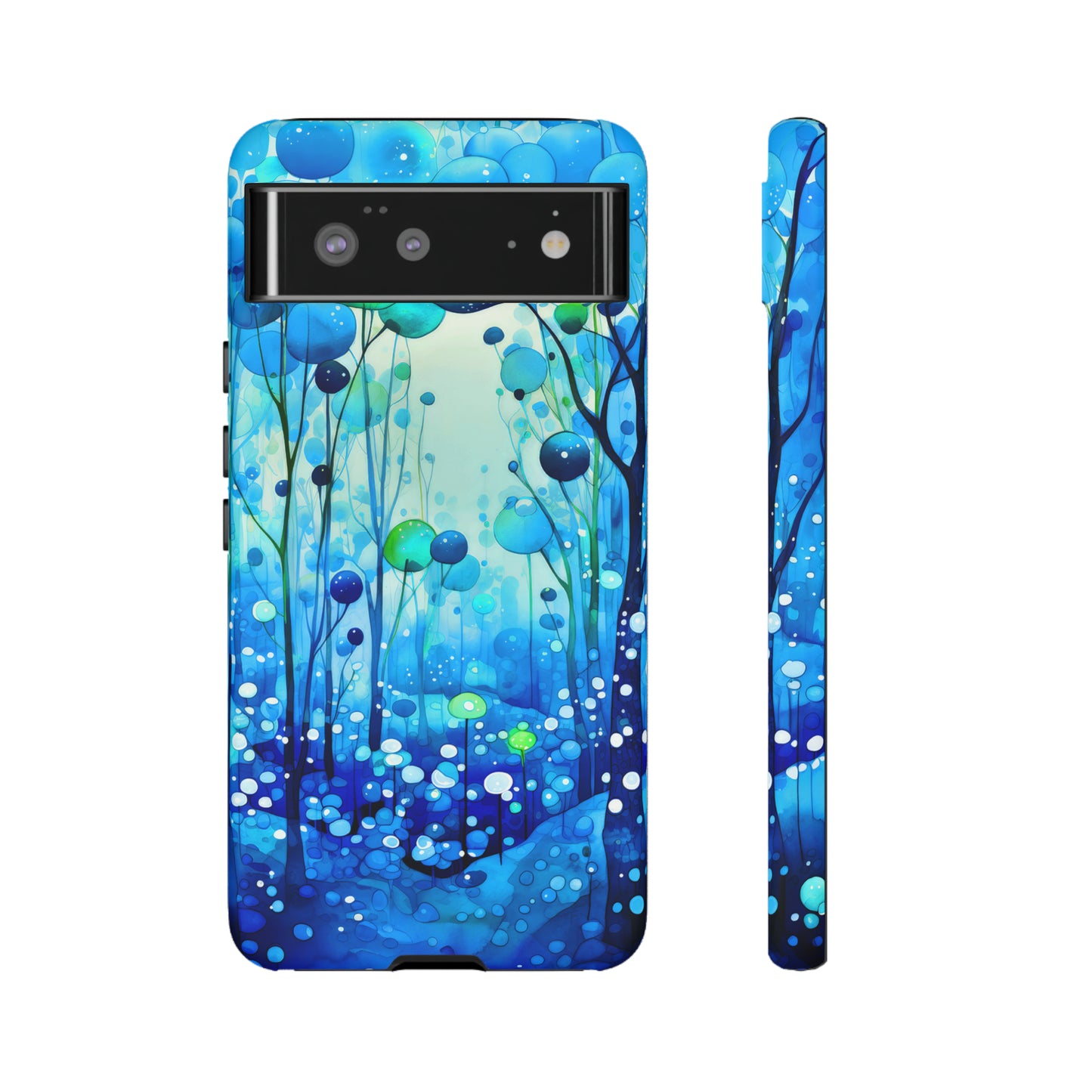 Blue fantasy forest Tough Cases