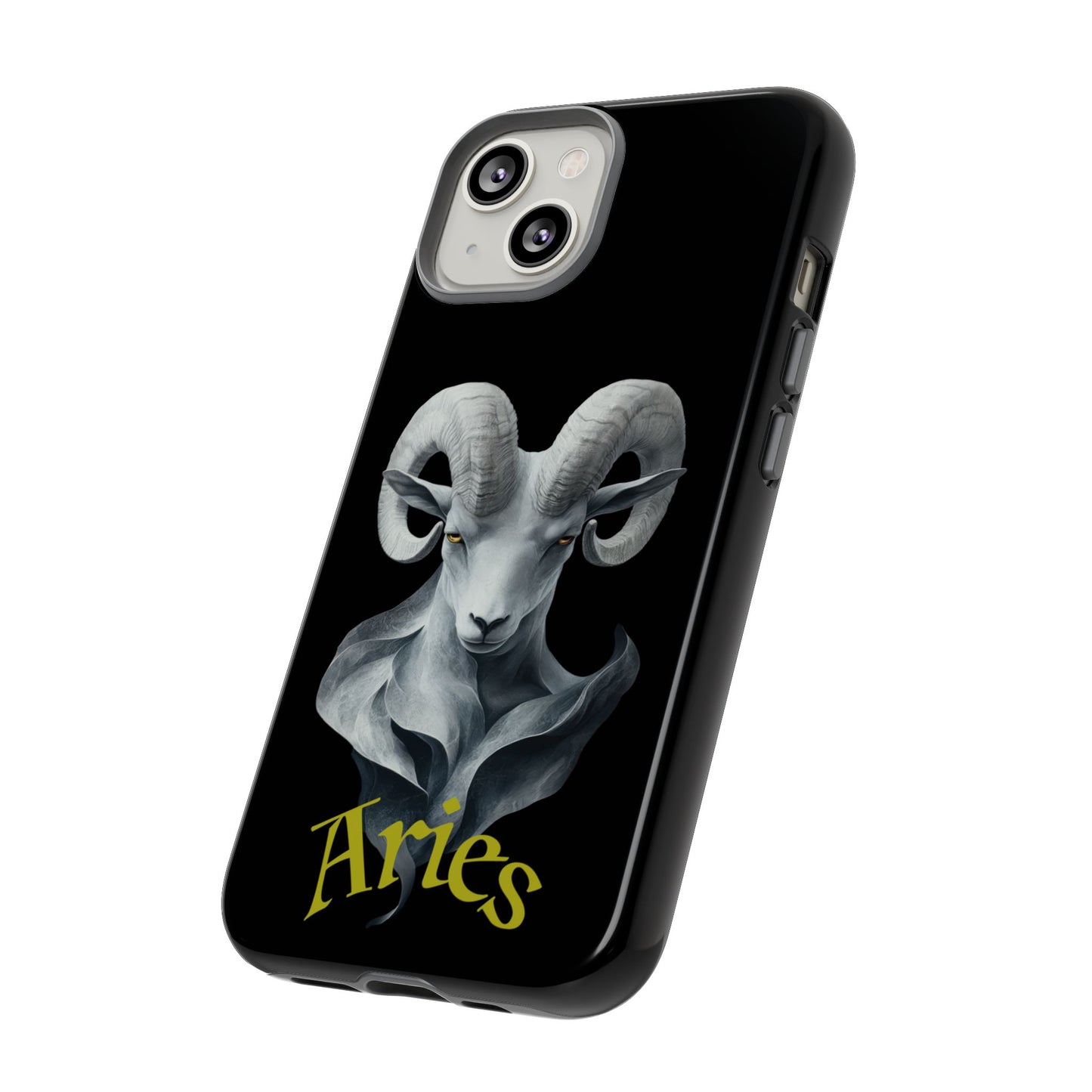 Aries Tough Phone Cases, Artistic Zodiac Phone Cases, premium-quality cases for iPhone, Samsung Galaxy, and Google Pixel devices
