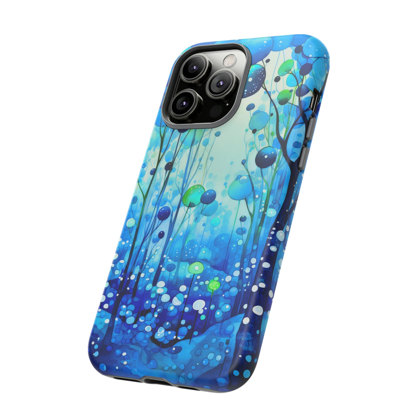Blue fantasy forest Tough Cases