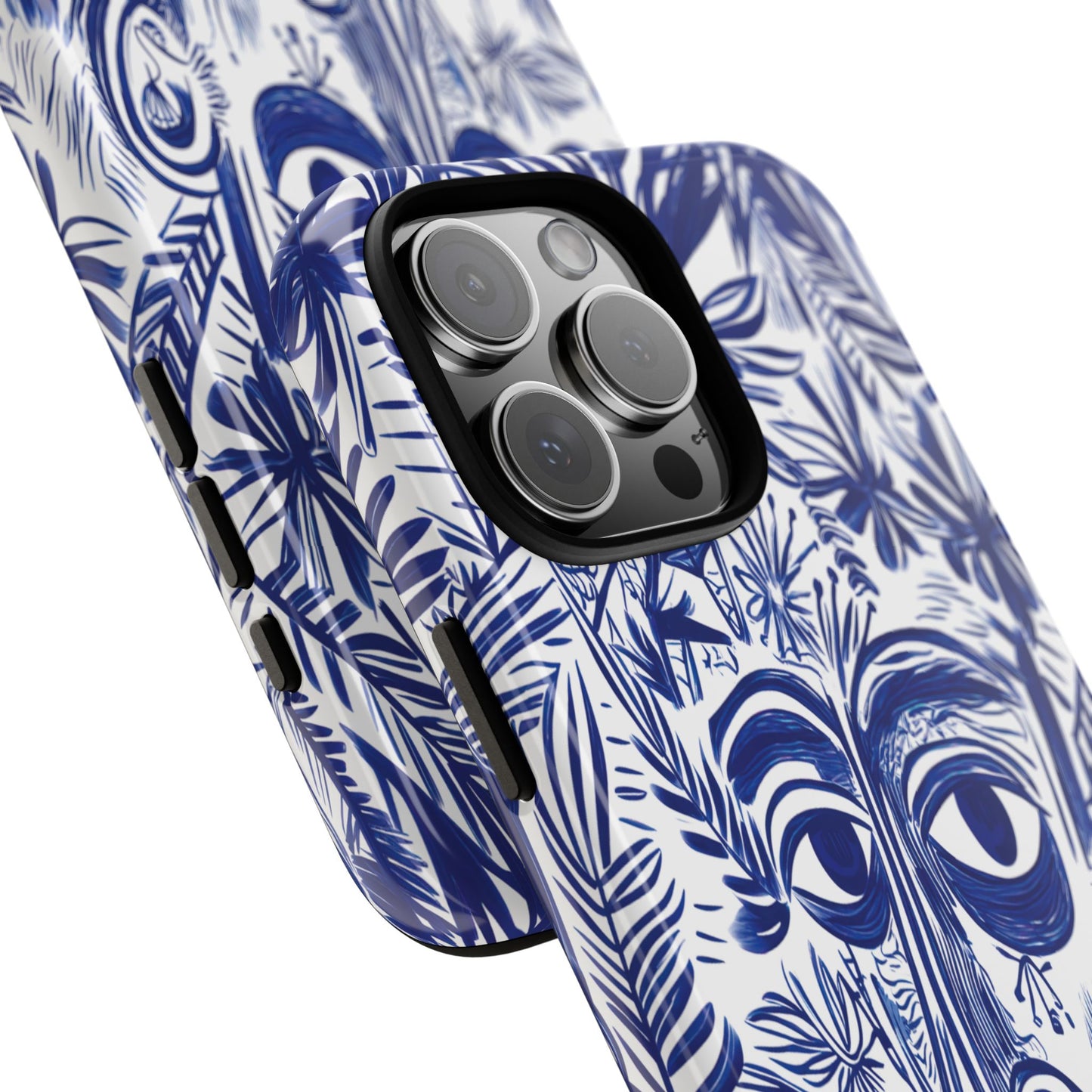 Phone Case - Abstract Nature with a Man's Face Design