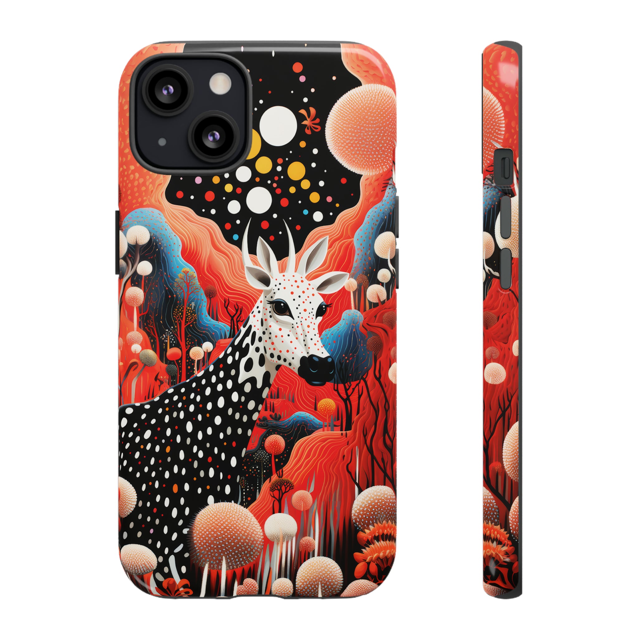 Spotted Elk in the rainbow forest Tough Cases