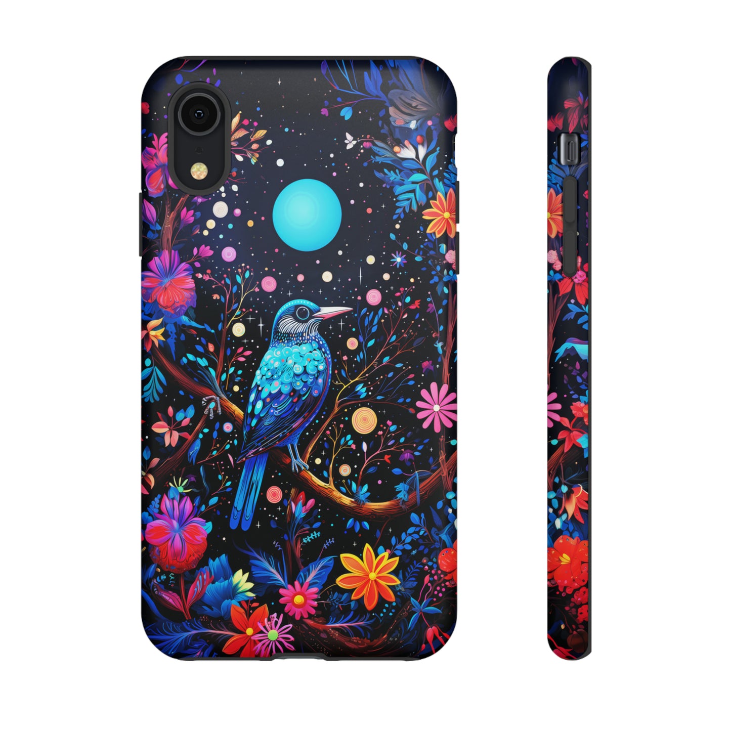 Blue bird at night Tough Cases