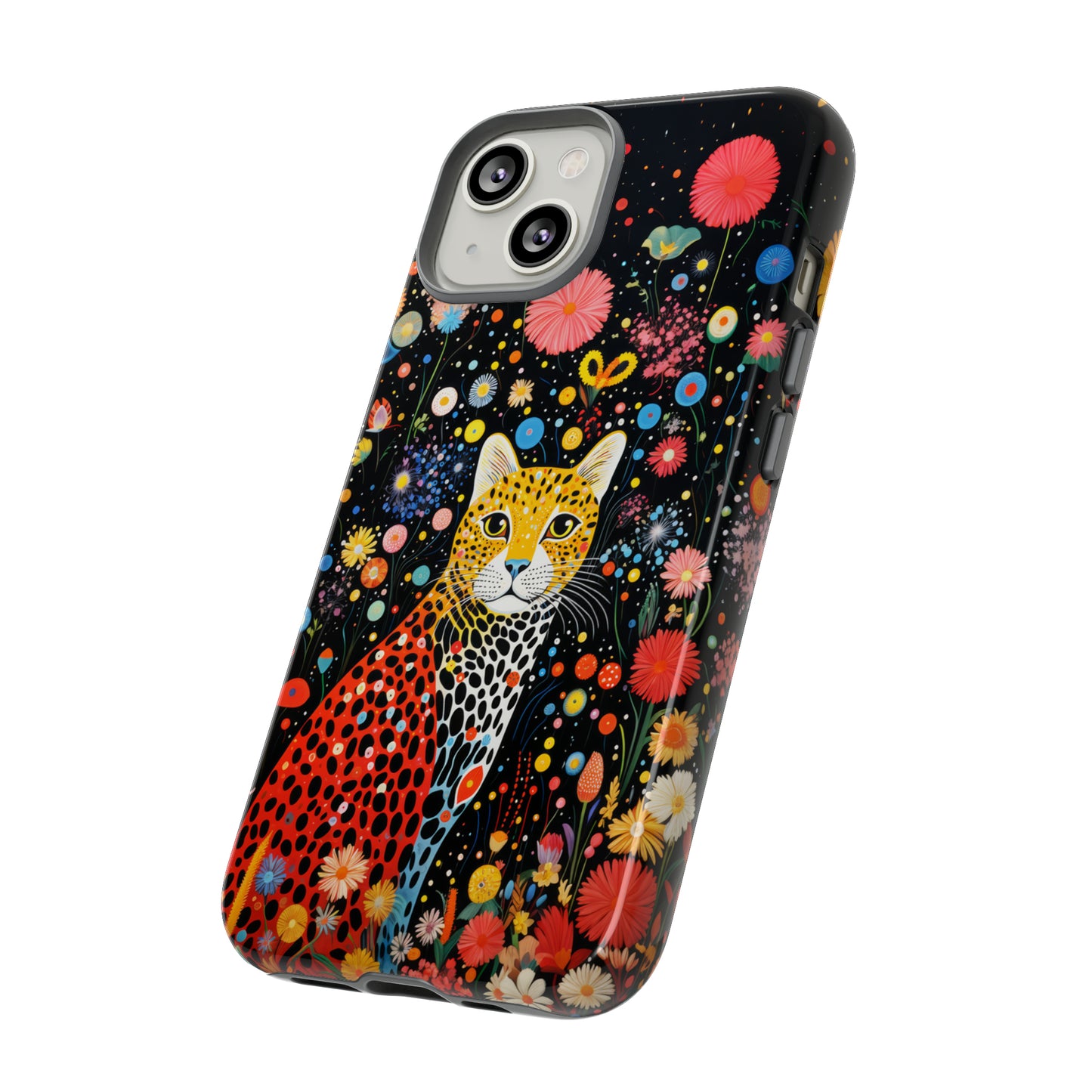 Cheetah in night flowers Tough Cases