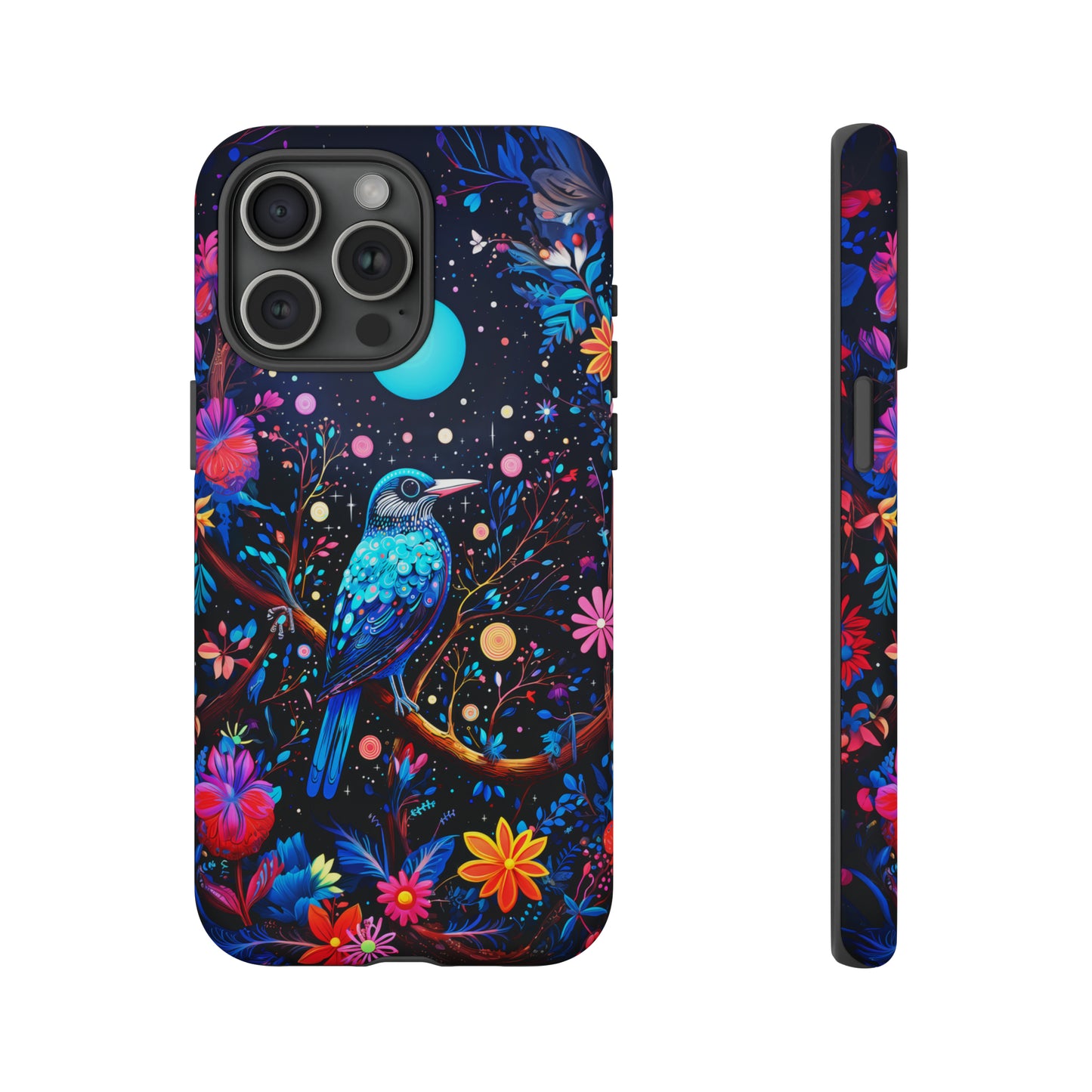 Blue bird at night Tough Cases