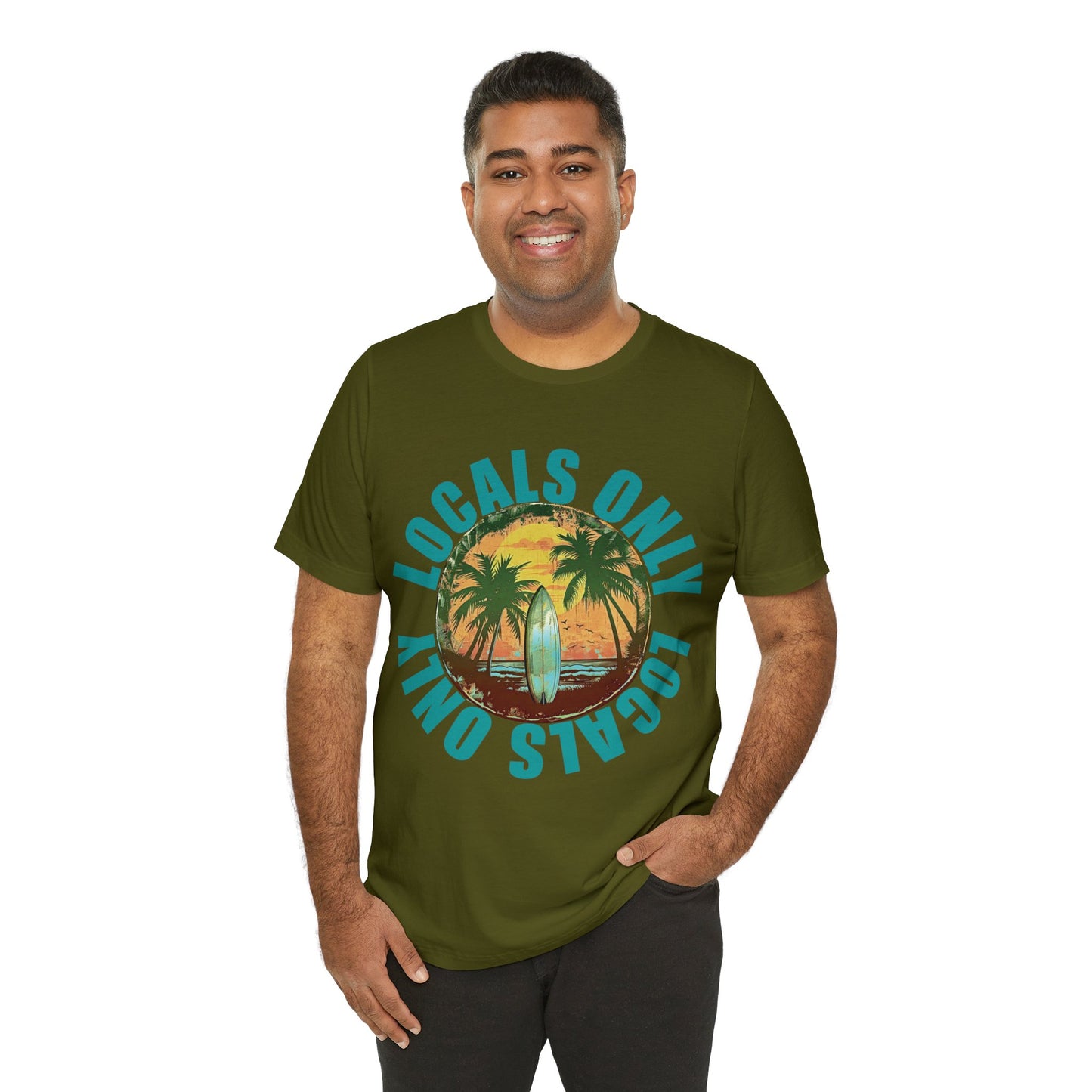 Locals Only stamp Unisex Jersey Short Sleeve Tee