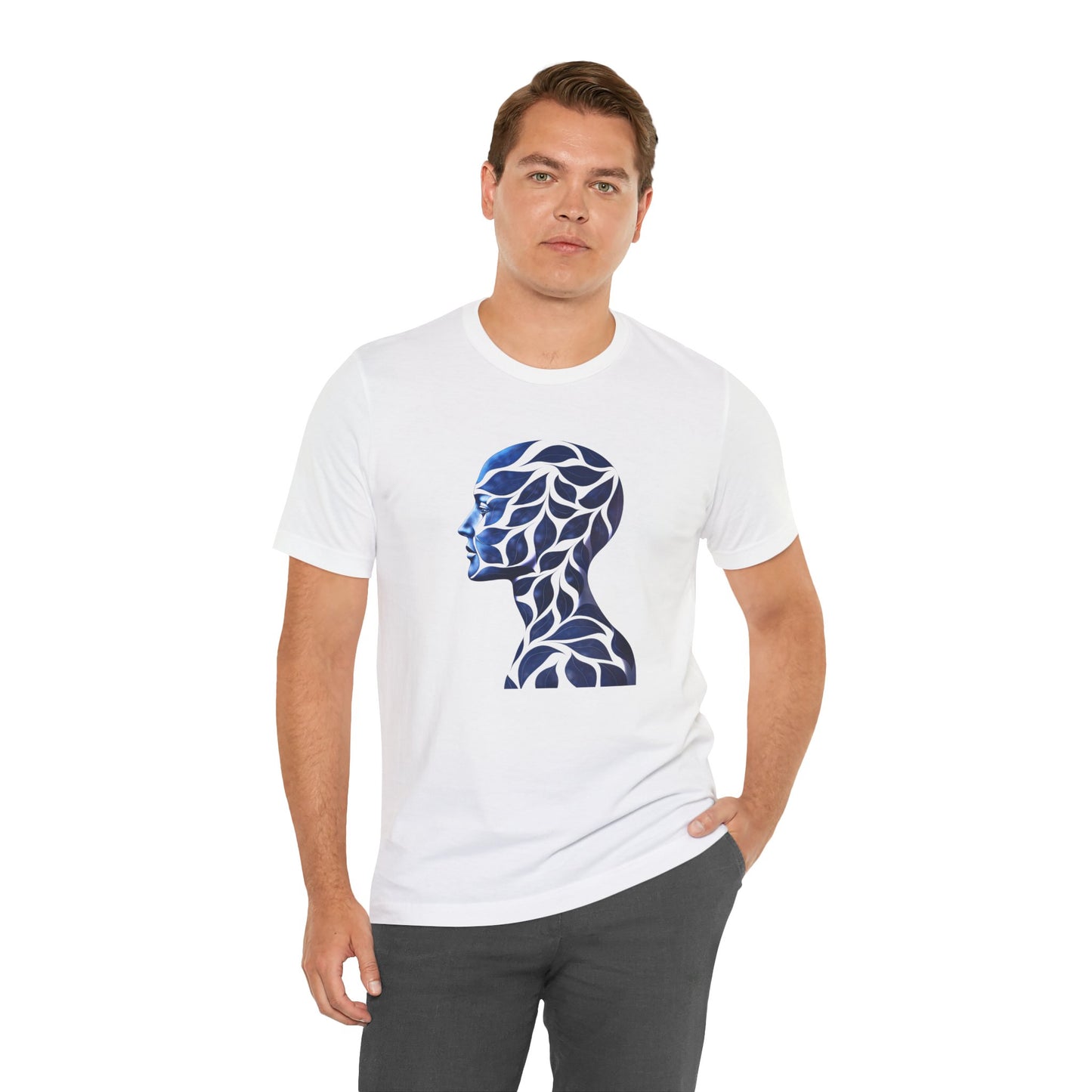 Artistic Profile Tee, Unisex Graphic T-Shirt, Unique Casual Wear, Gift for Art Lovers, Summer Wardrobe Essential