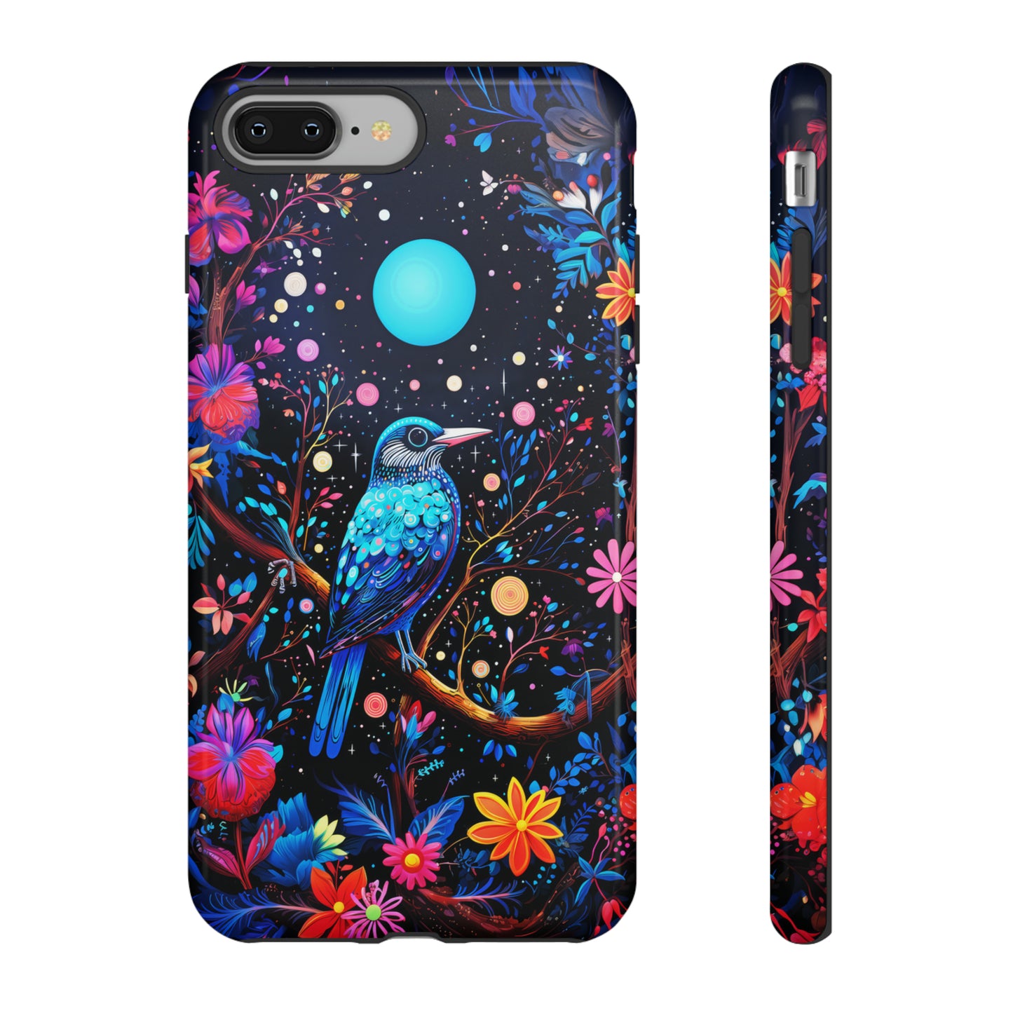 Blue bird at night Tough Cases