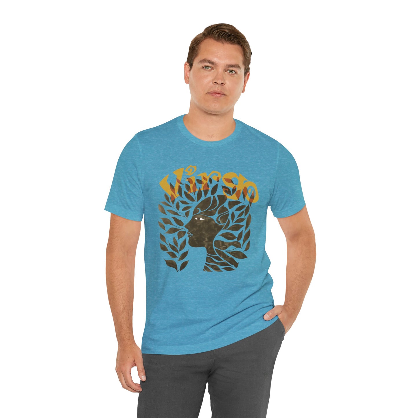 Virgo bronze graphic Unisex Jersey Short Sleeve Tee