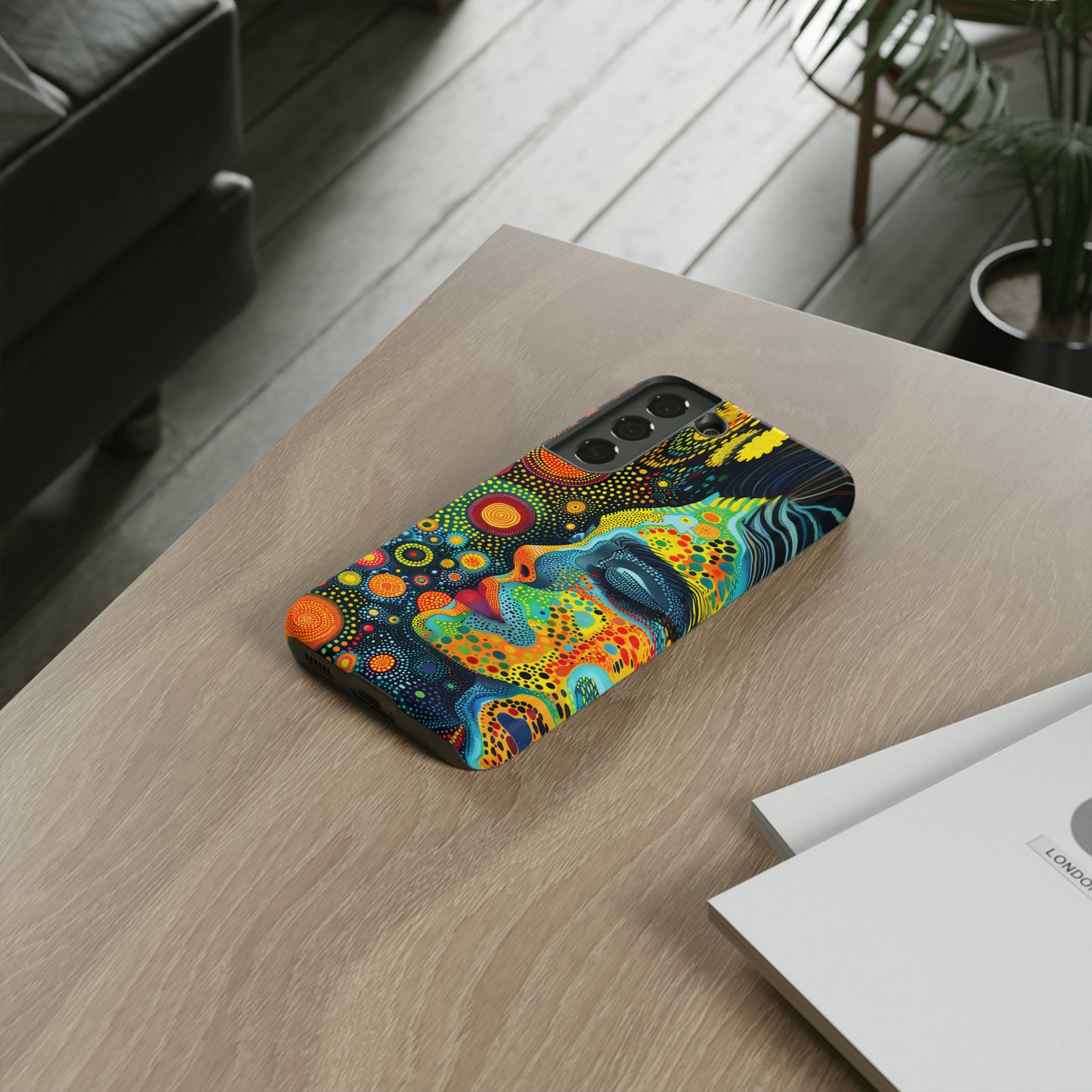 Phone Case, rainbow girl, Artistic design, Tough Case, Colorful whimsical rainbow fantasy design, iPhone 15, 14, 13, 12, 11, Samsung, Pixel