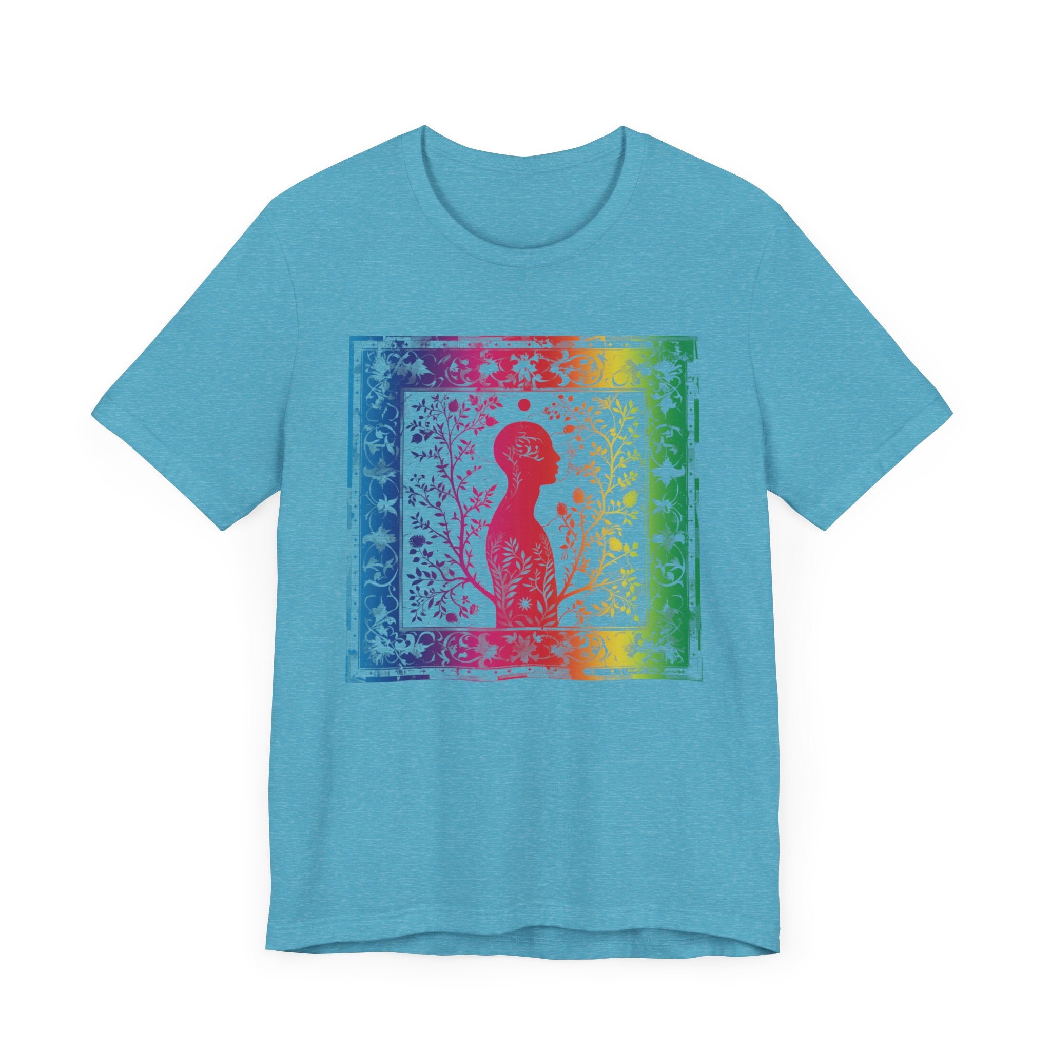 Rainbow silhouette Unisex Jersey Short Sleeve Tee
