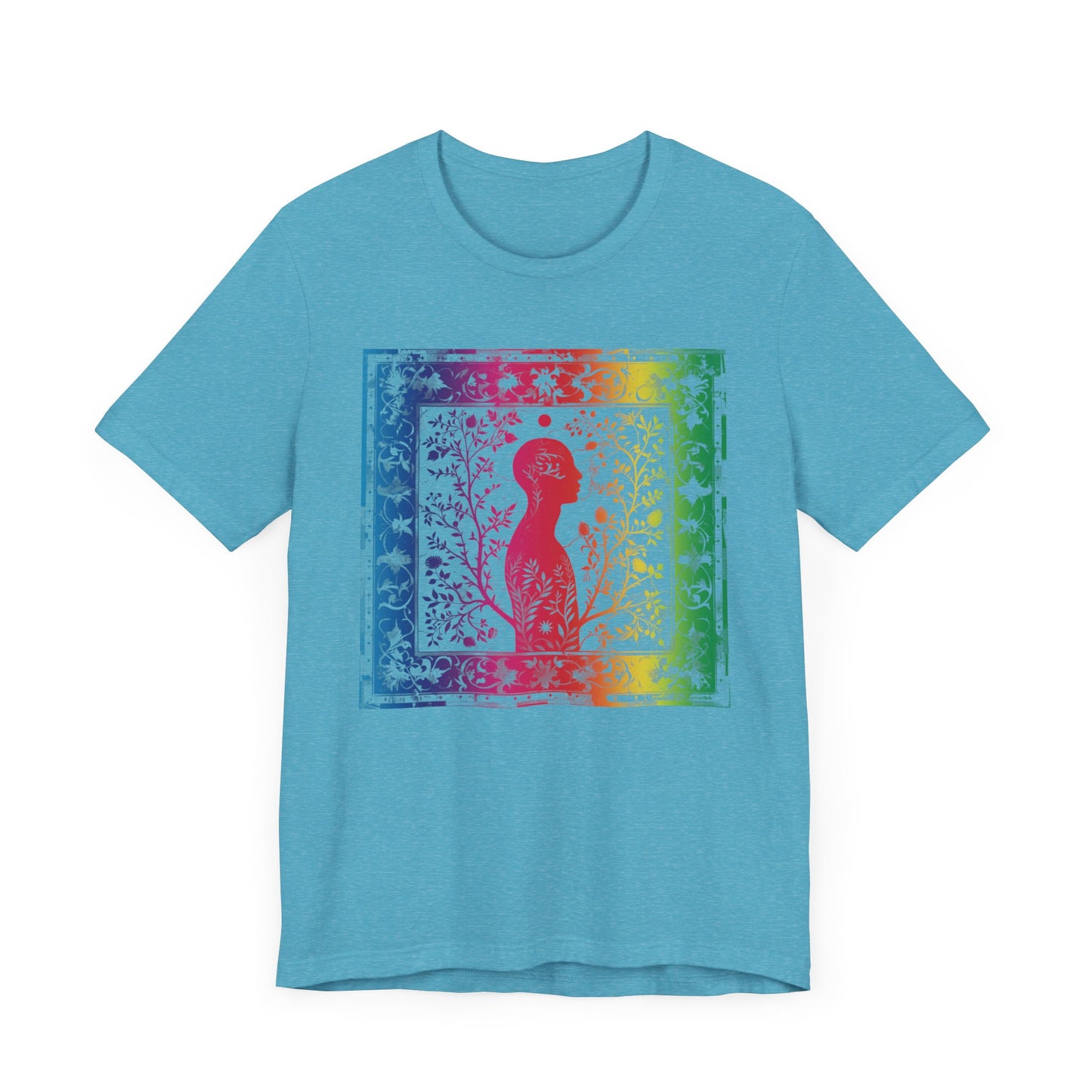 Rainbow silhouette Unisex Jersey Short Sleeve Tee