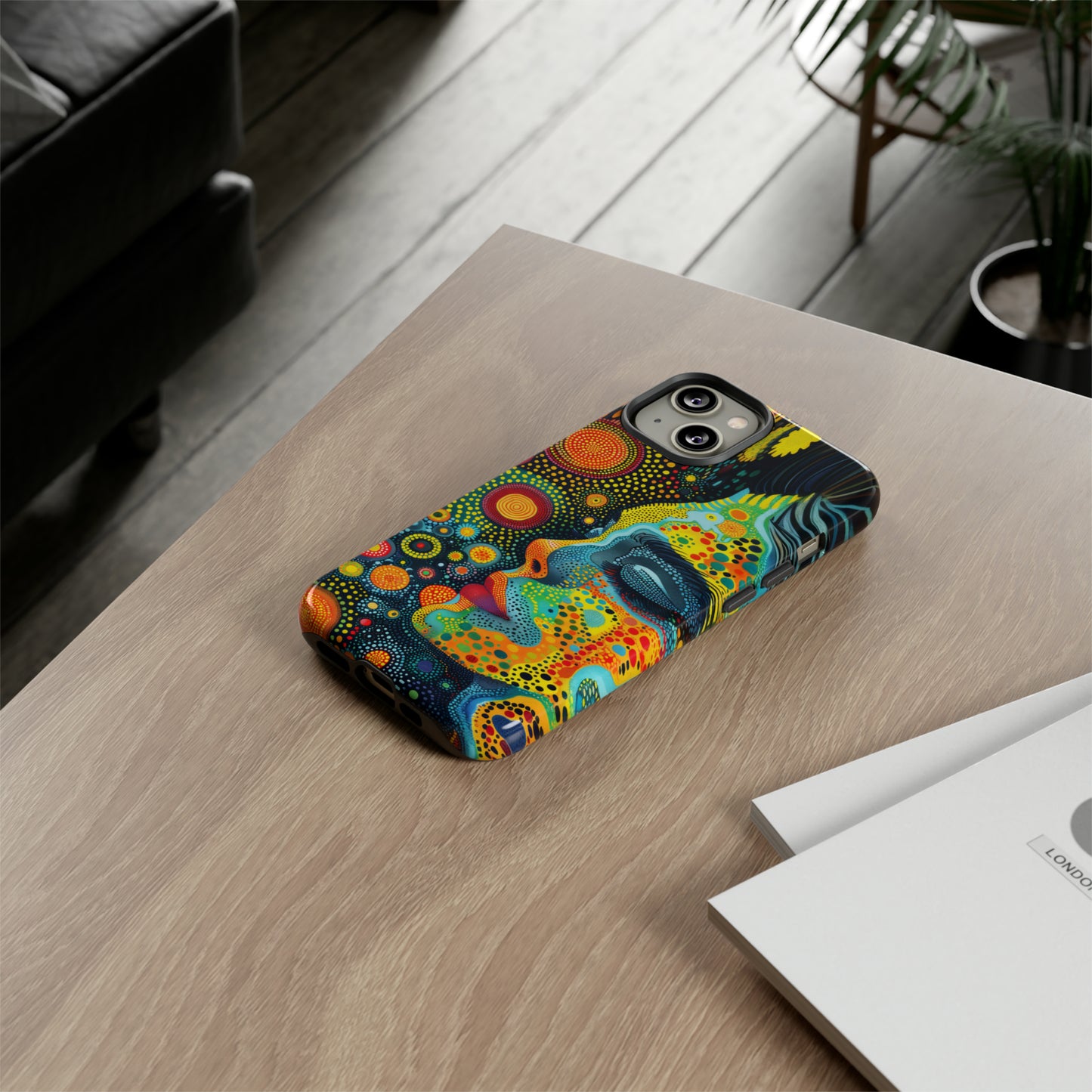 Phone Case, rainbow girl, Artistic design, Tough Case, Colorful whimsical rainbow fantasy design, iPhone 15, 14, 13, 12, 11, Samsung, Pixel