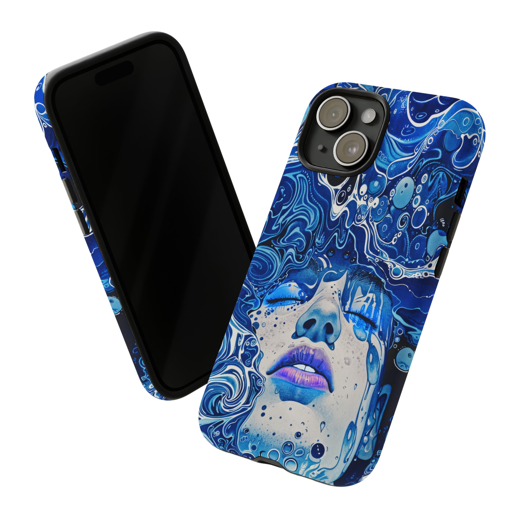 Phone Case, underwater design, Artistic design, Tough Case, Colorful whimsical water fantasy design, iPhone 15, 14, 13, 12, 11, Samsung, Pixel