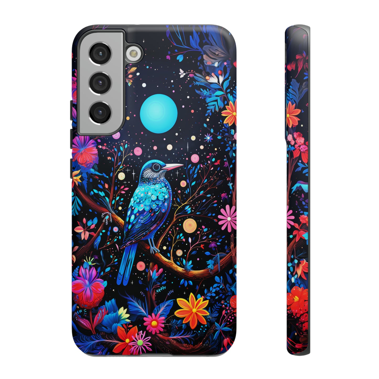 Blue bird at night Tough Cases