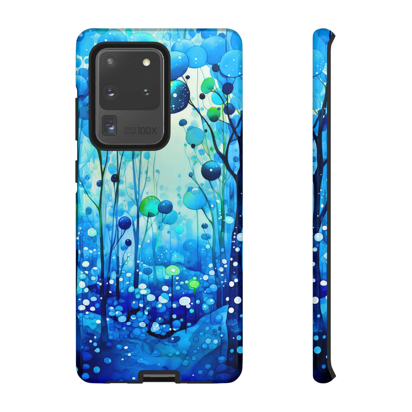 Blue fantasy forest Tough Cases