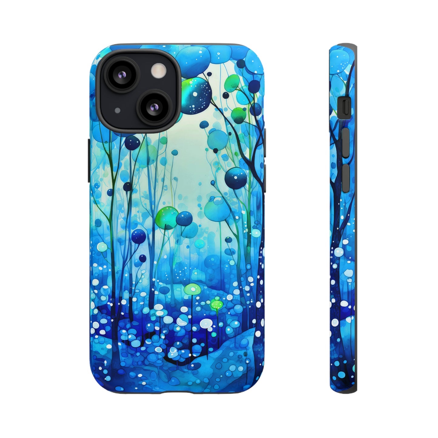 Blue fantasy forest Tough Cases