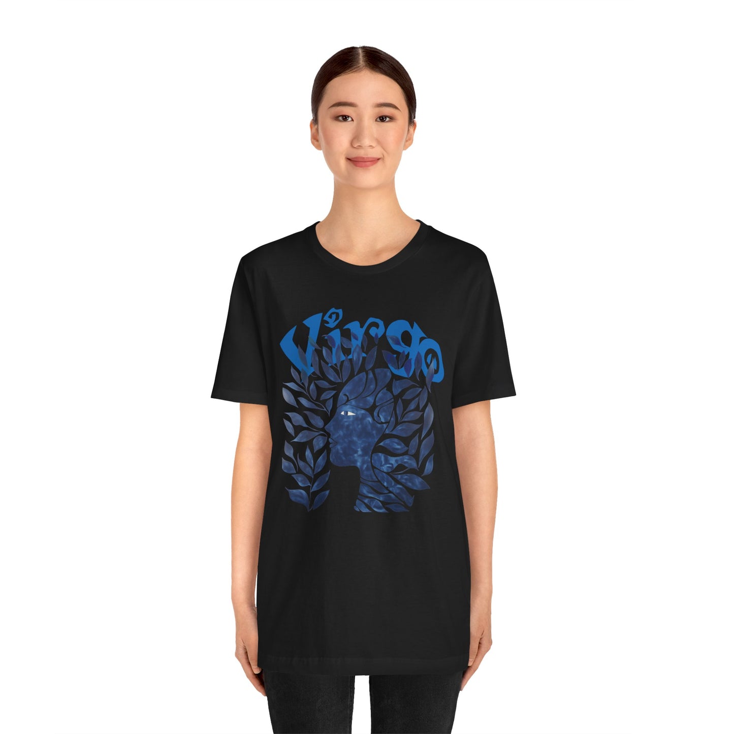 Virgo blue graphic Unisex Jersey Short Sleeve Tee
