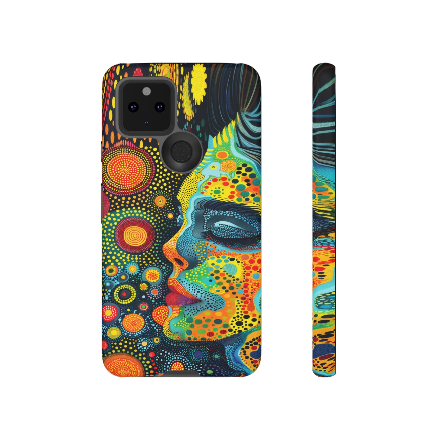 Phone Case, rainbow girl, Artistic design, Tough Case, Colorful whimsical rainbow fantasy design, iPhone 15, 14, 13, 12, 11, Samsung, Pixel